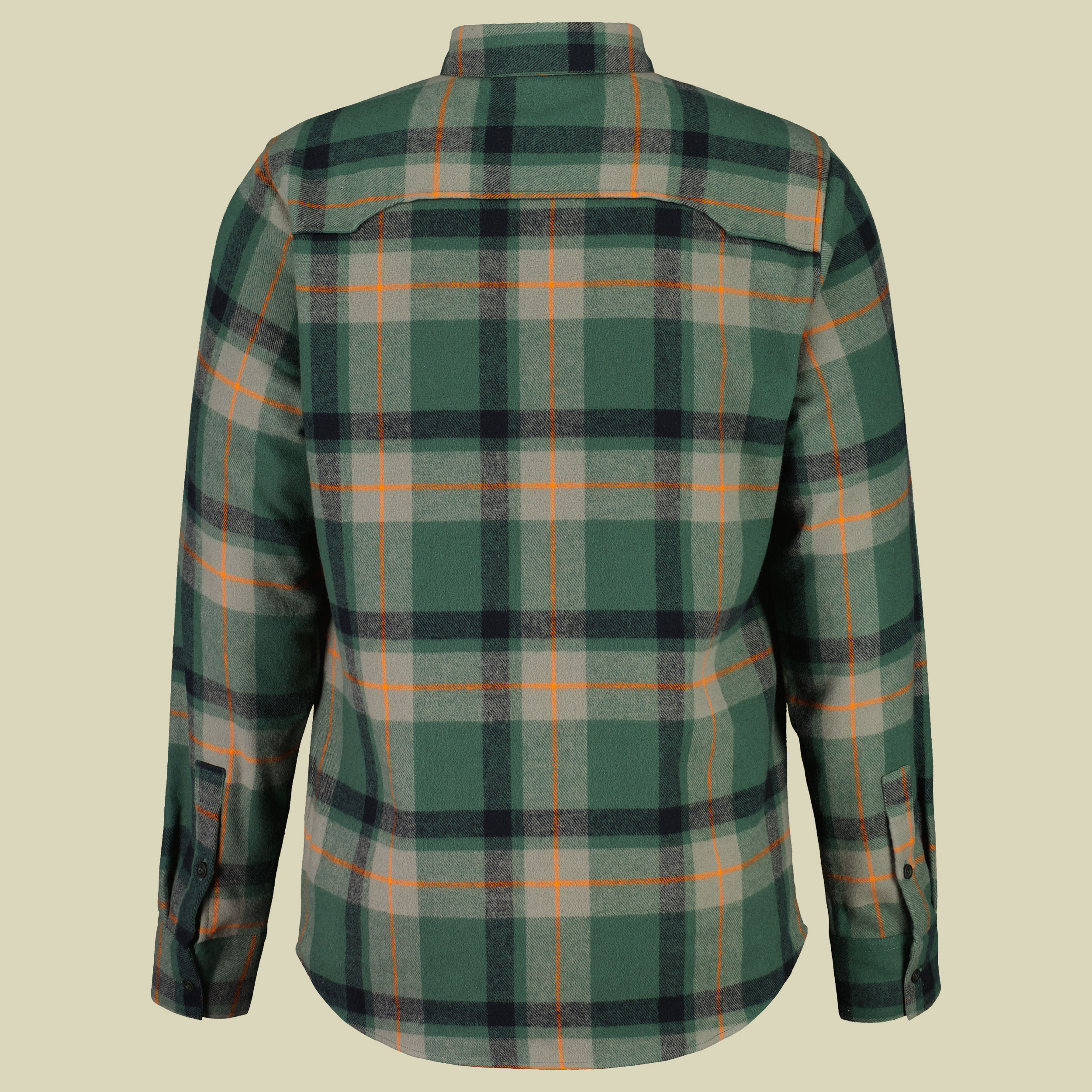 DucanM. Organic Flannel Shirt Men M grün - Farbe deep forest multi