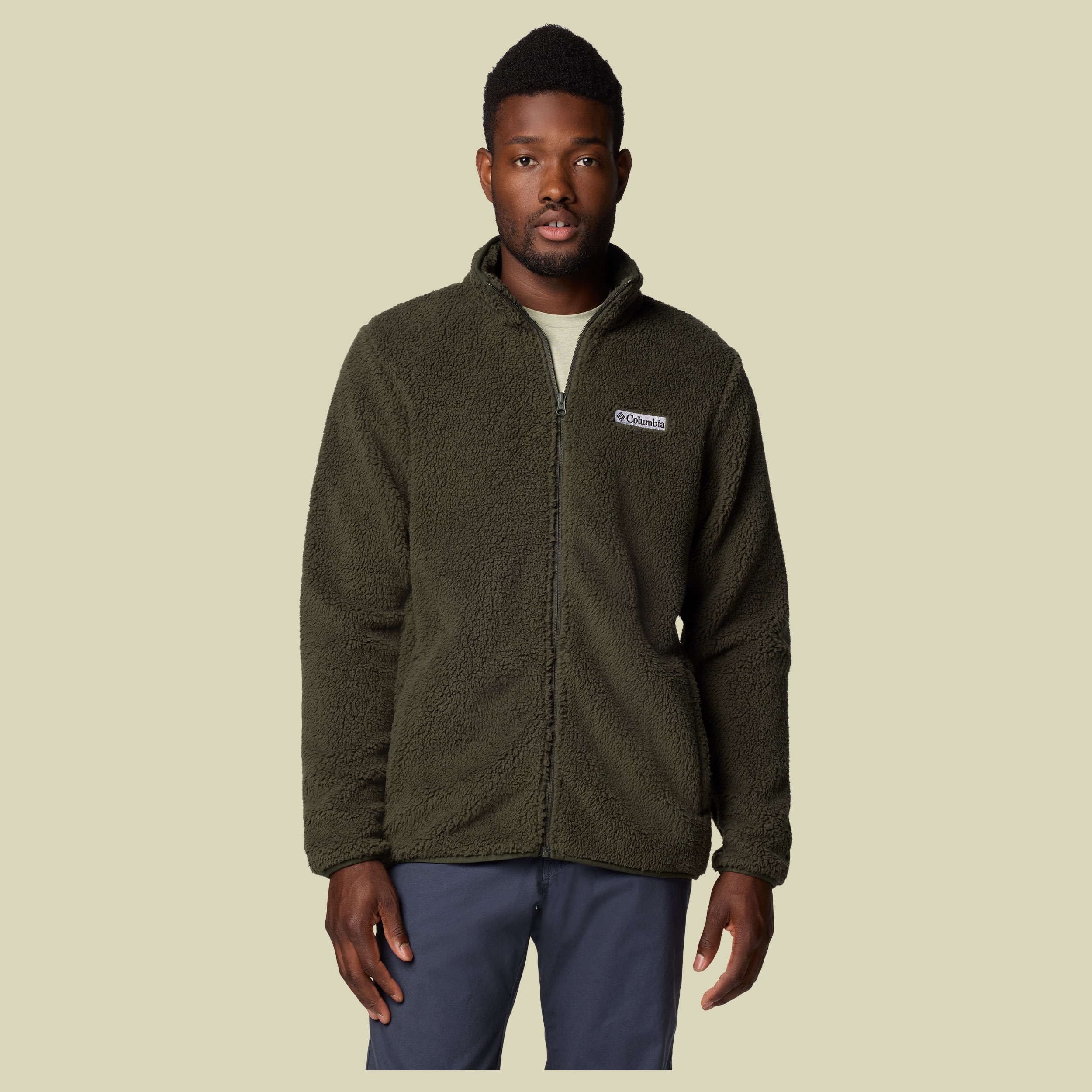 Rugged Ridge III Sherpa Full Zip Men grün M - Farbe greenscape