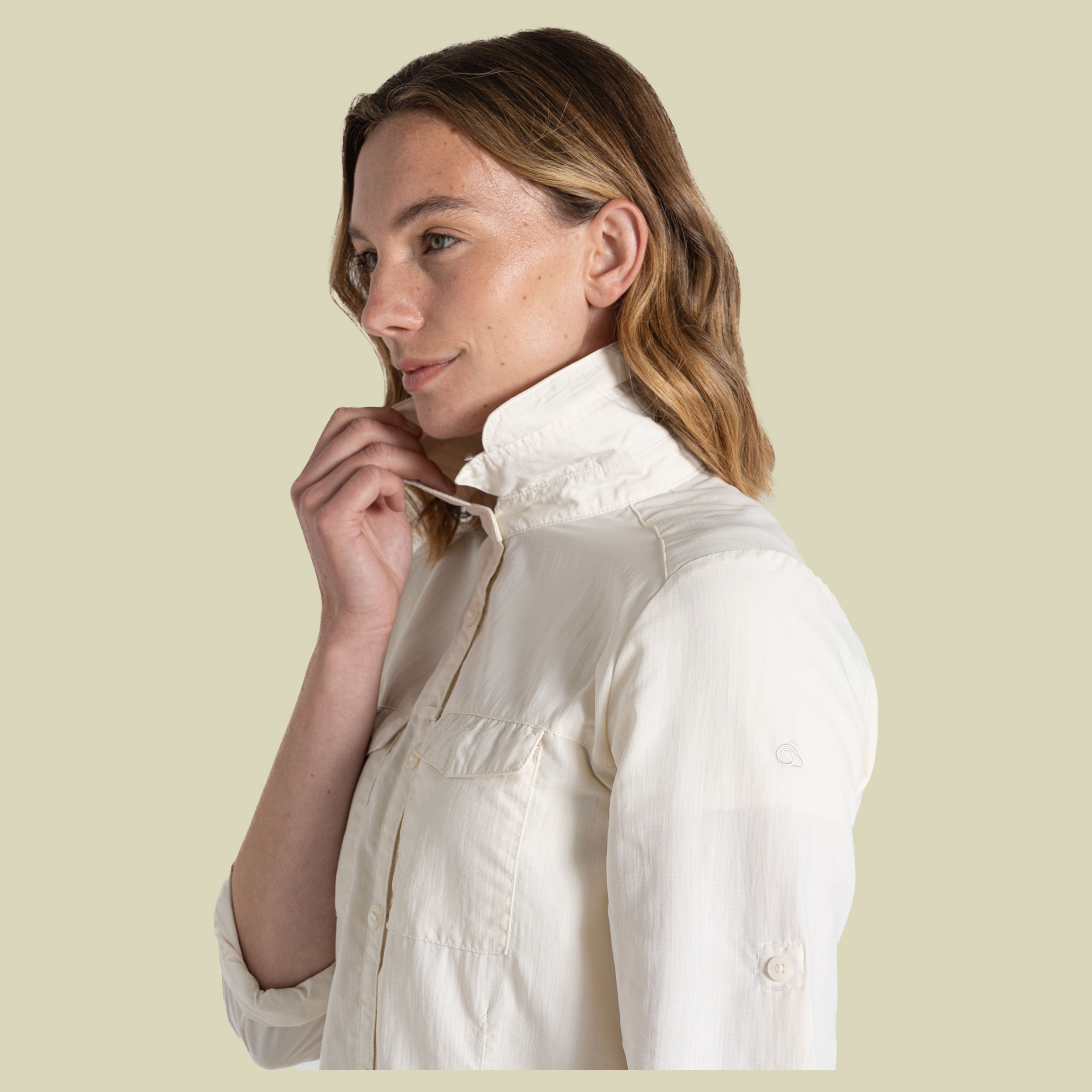 NosiLife Adventure Long Sleeved Shirt III Women 46 beige -sea salt (UK 20)