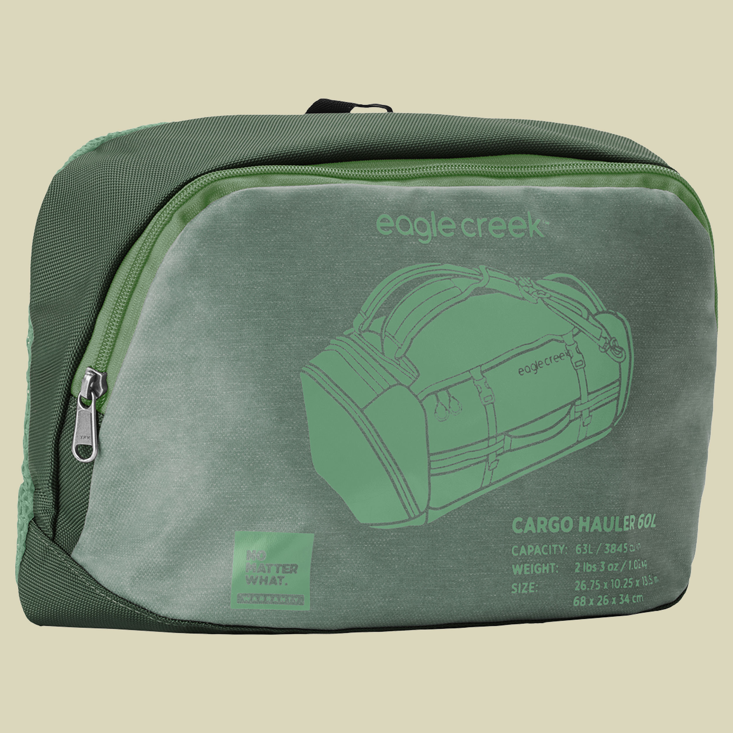 Cargo Hauler Duffel 60L grün 60 - Farbe duck green