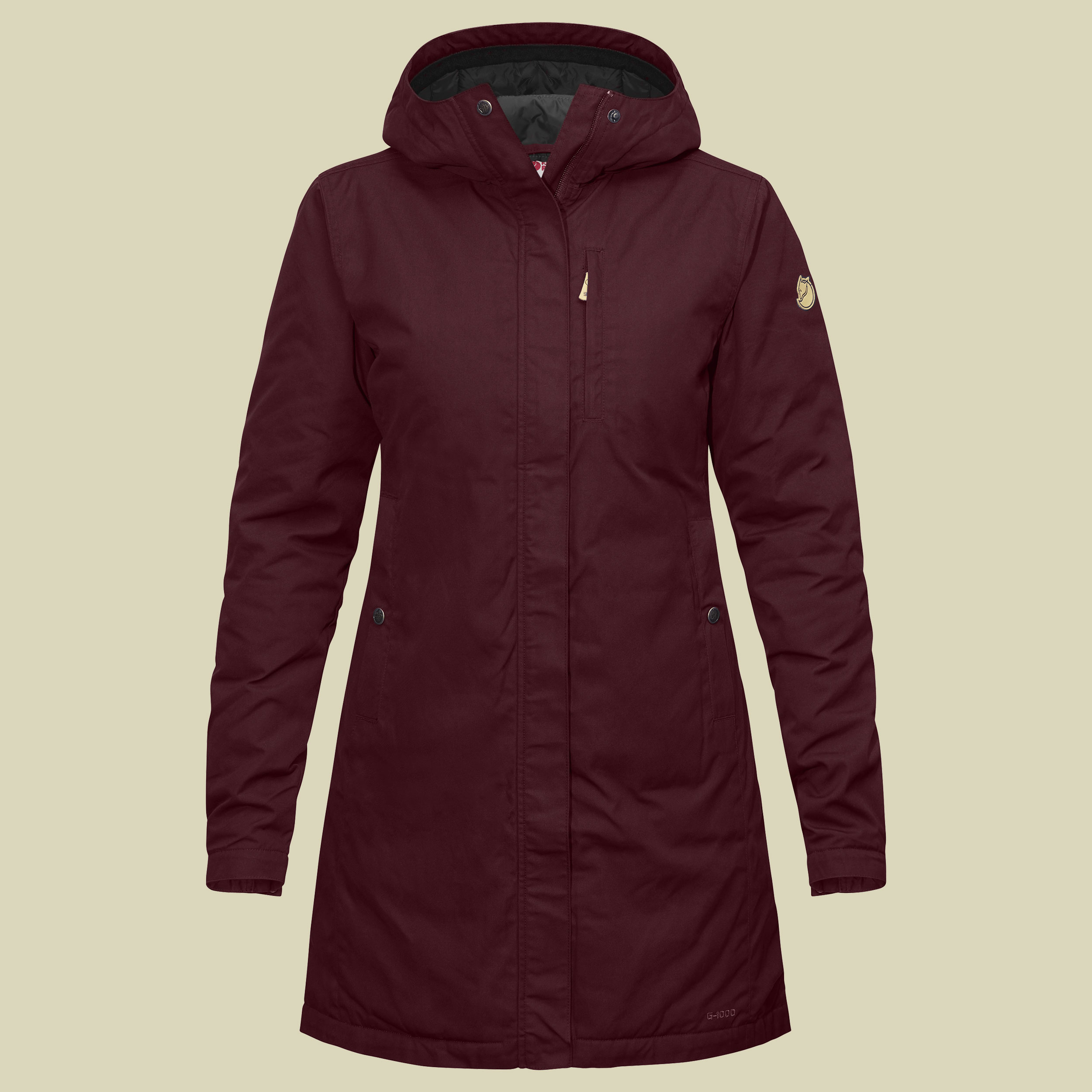 Kiruna Padded Parka Women Größe M  Farbe dark garnet