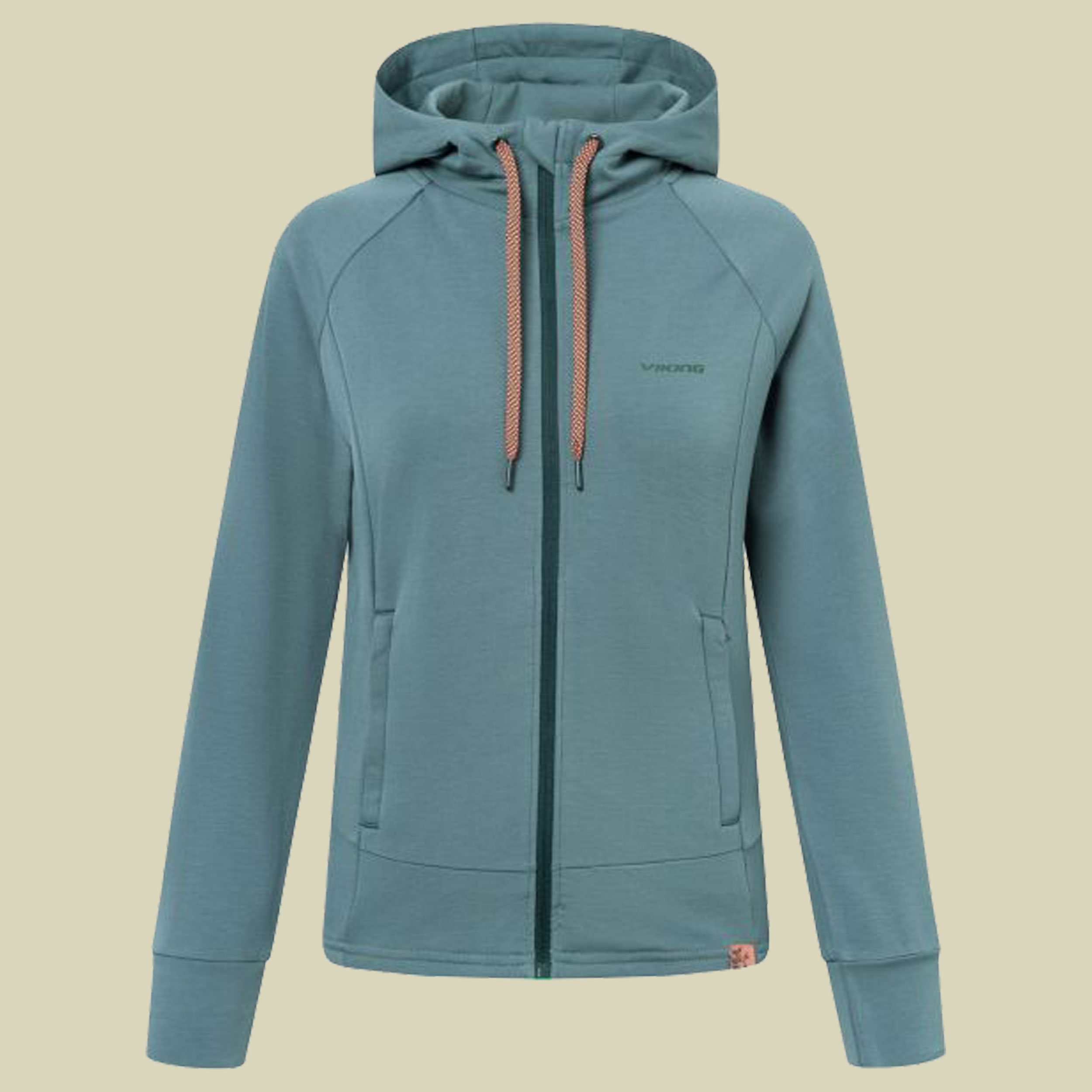 Midlayer Lonetree Hoodie Bamboo Lady M blau - turquise