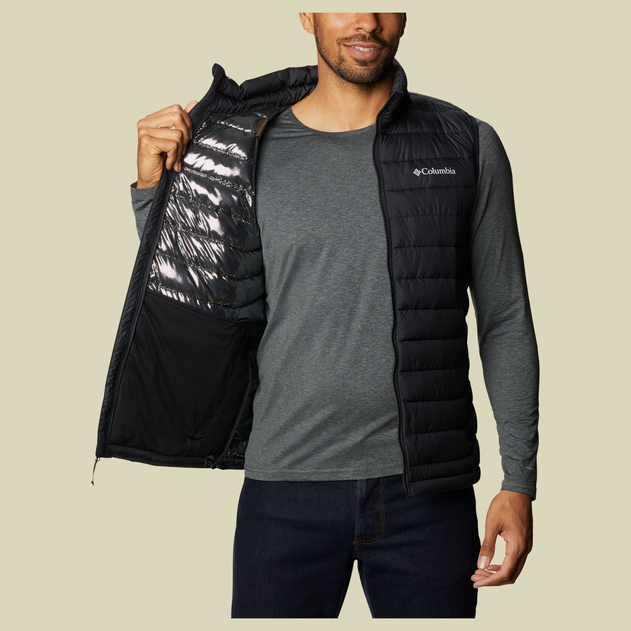 Powder Lite II Vest Men S schwarz - Farbe black