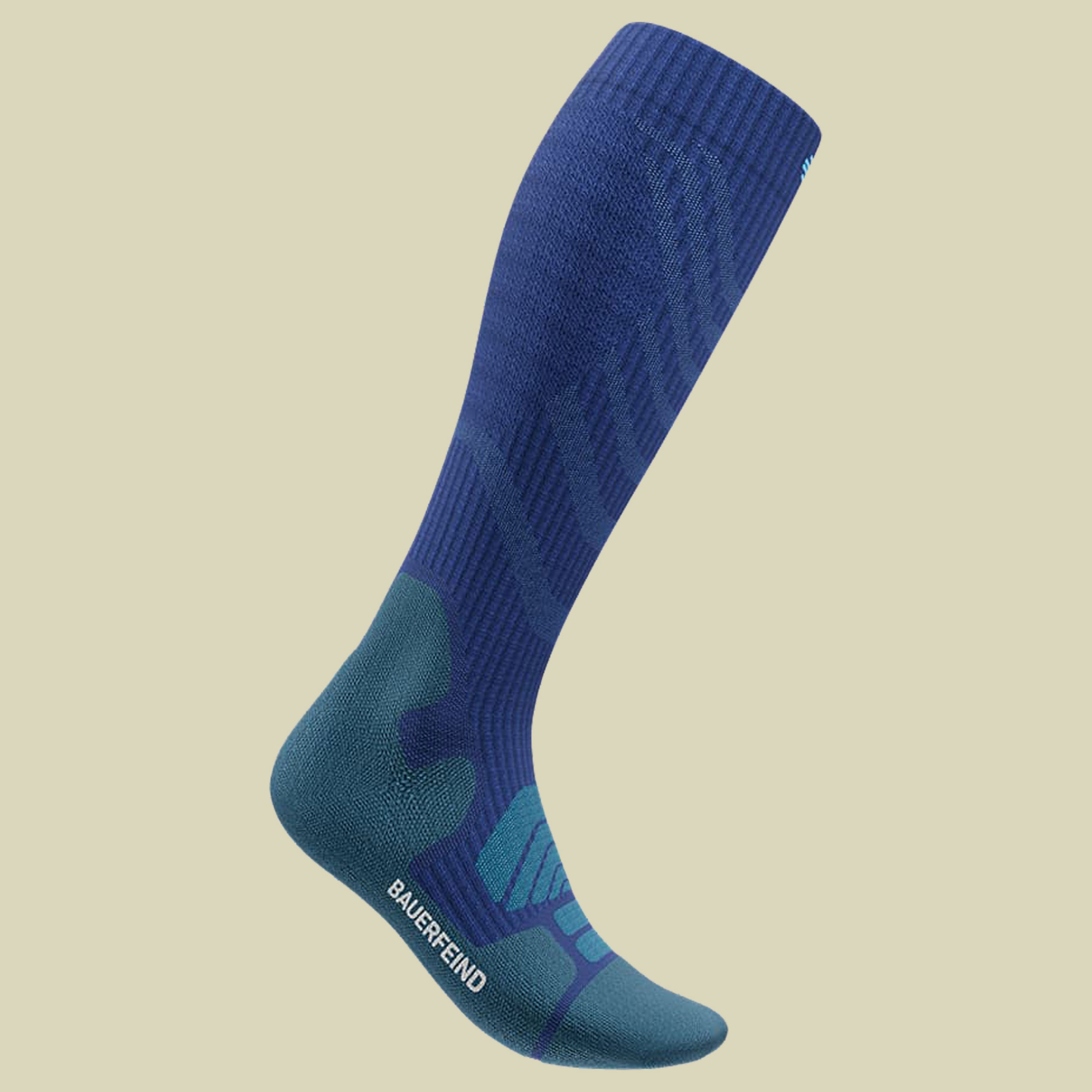 Outdoor Merino Compression Socks Men 42-45 M blau - ocean blue