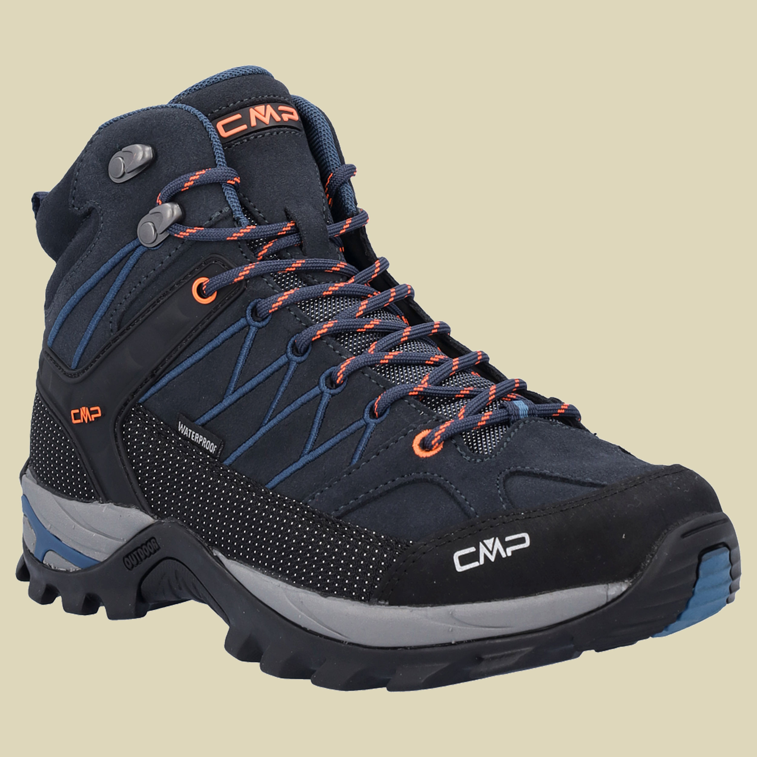 Rigel Mid Trekking Shoes WP Men Größe 45 Farbe 27NM b.blue-flash orange