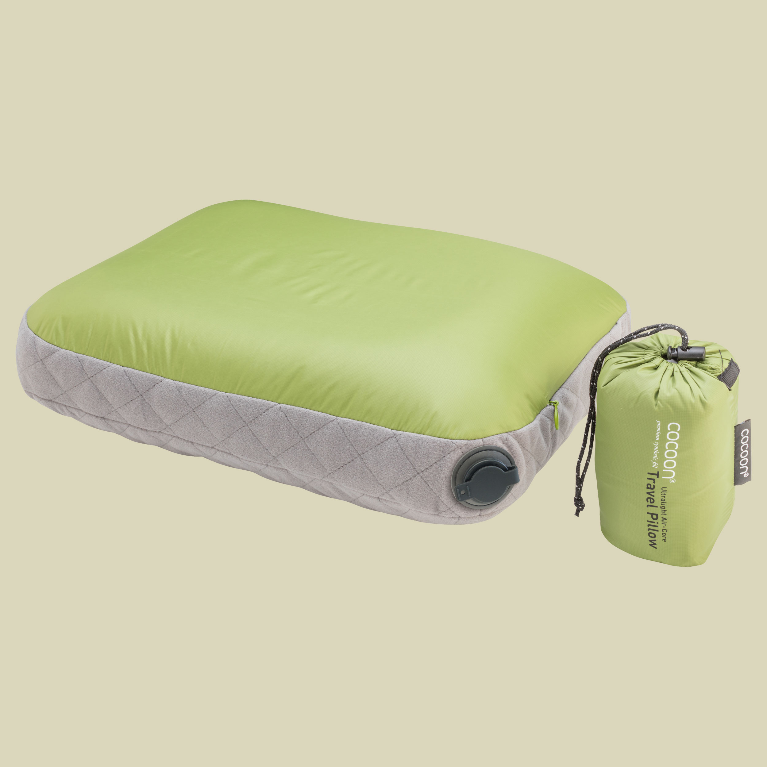 Air-Core Pillow Ultralight Größe 35 x 45 cm Farbe wasabi/grey