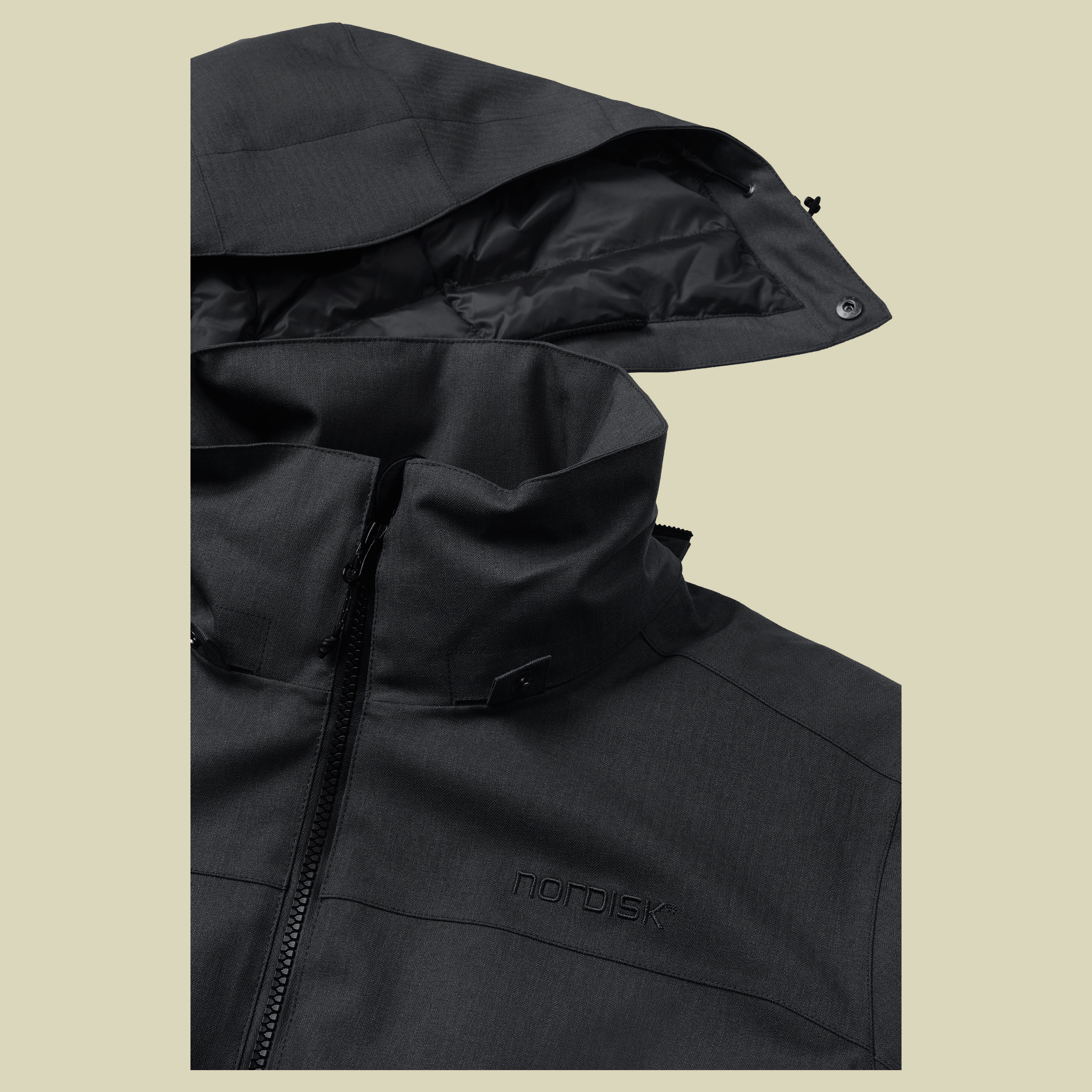 Marton M's Hardshell Down Jacket L schwarz - black