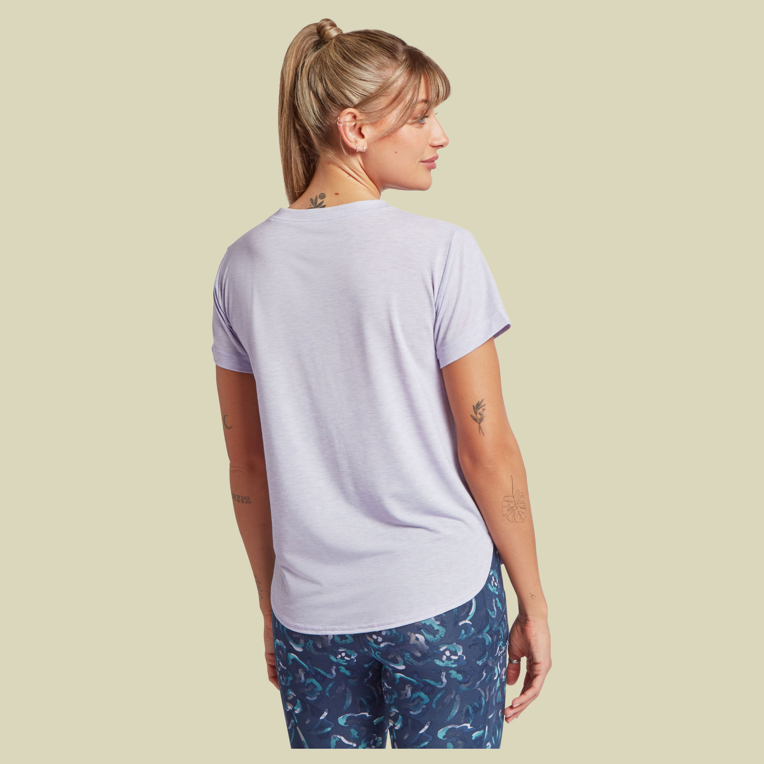 Asha Crew Women M lila- Farbe lavender