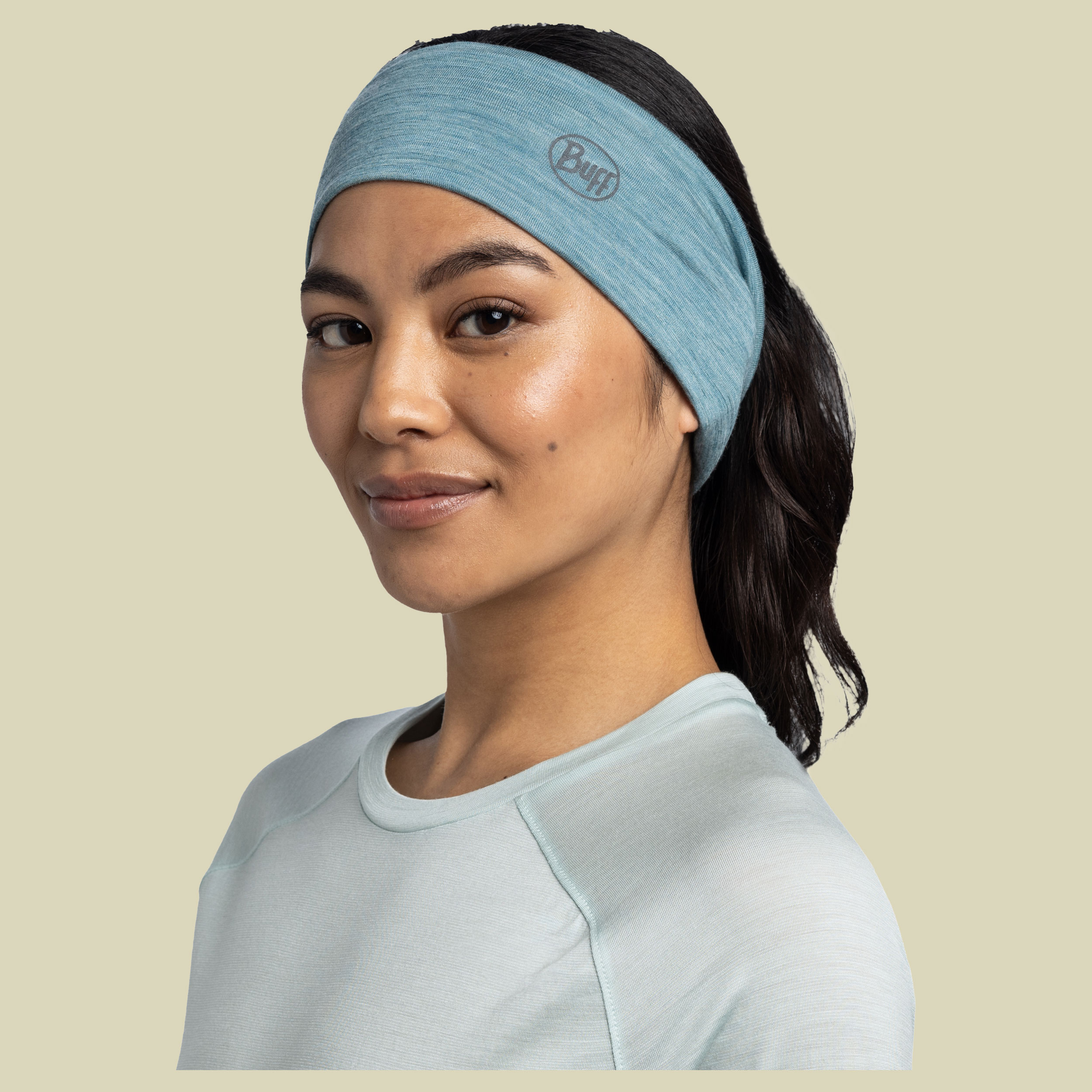 Merino Lightweight Headband one size blau - solid pool