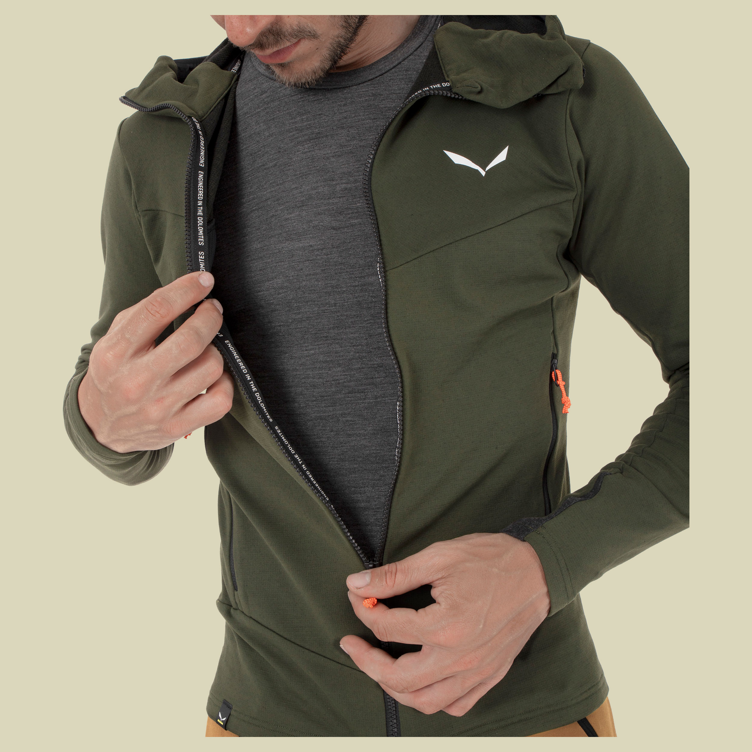 Sella Merino HD Jacket Men M grün - dark olive 