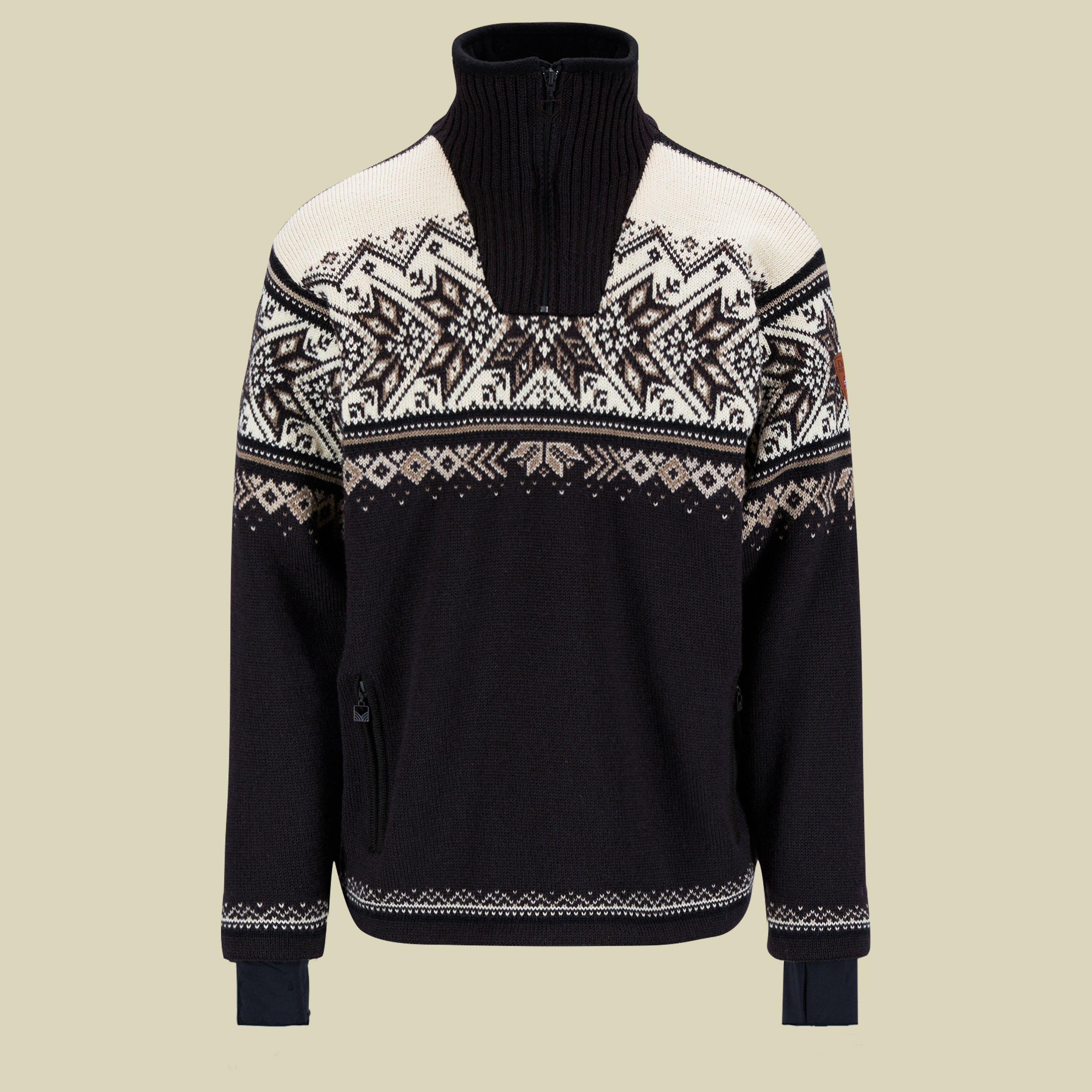 Vail Weatherproof Sweater Men mehrfarbig L - Farbe coffee-offwhite-mountainstone