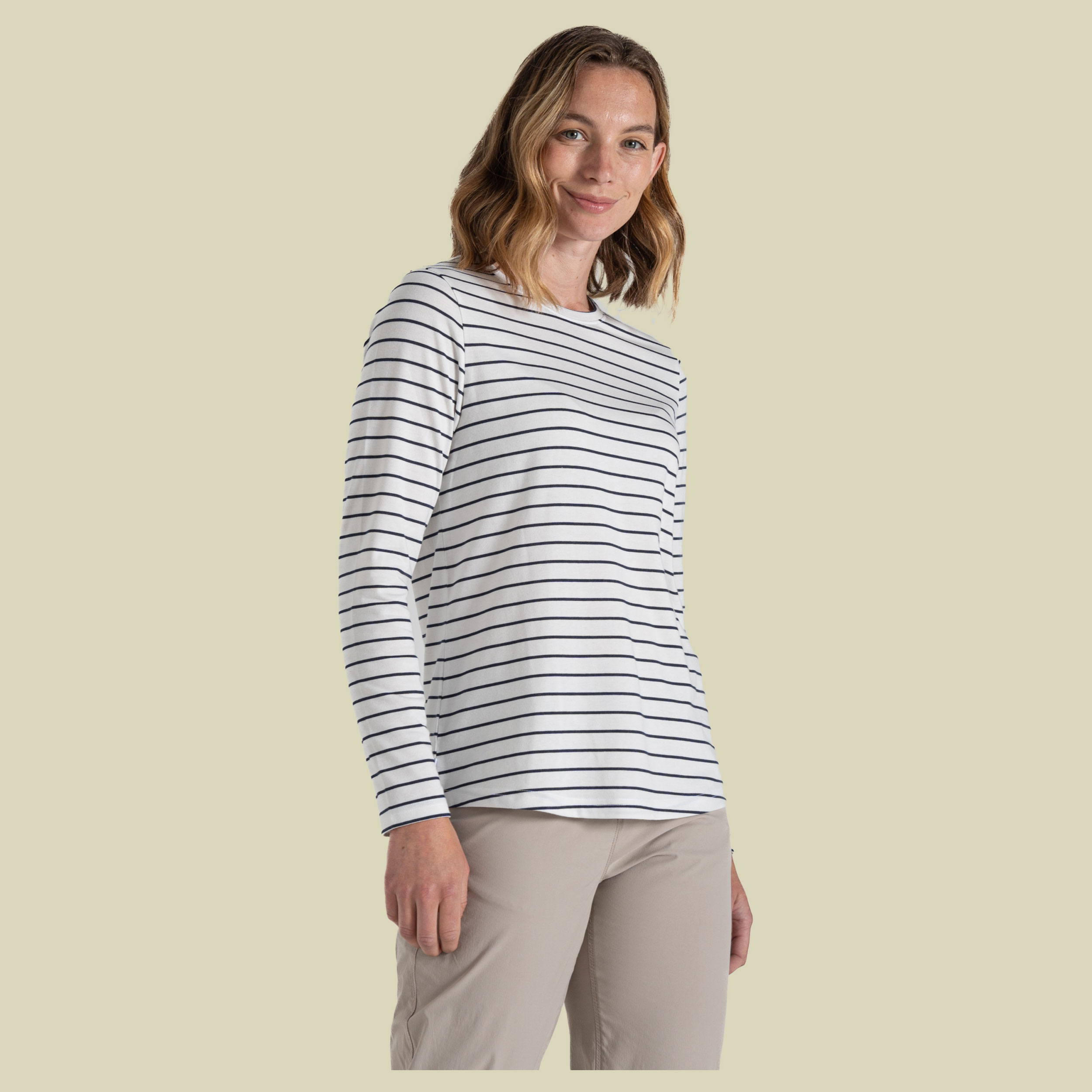 Nosilife Akona Long Sleeved Top Women 42 blau - blue navy stripe (UK 16)