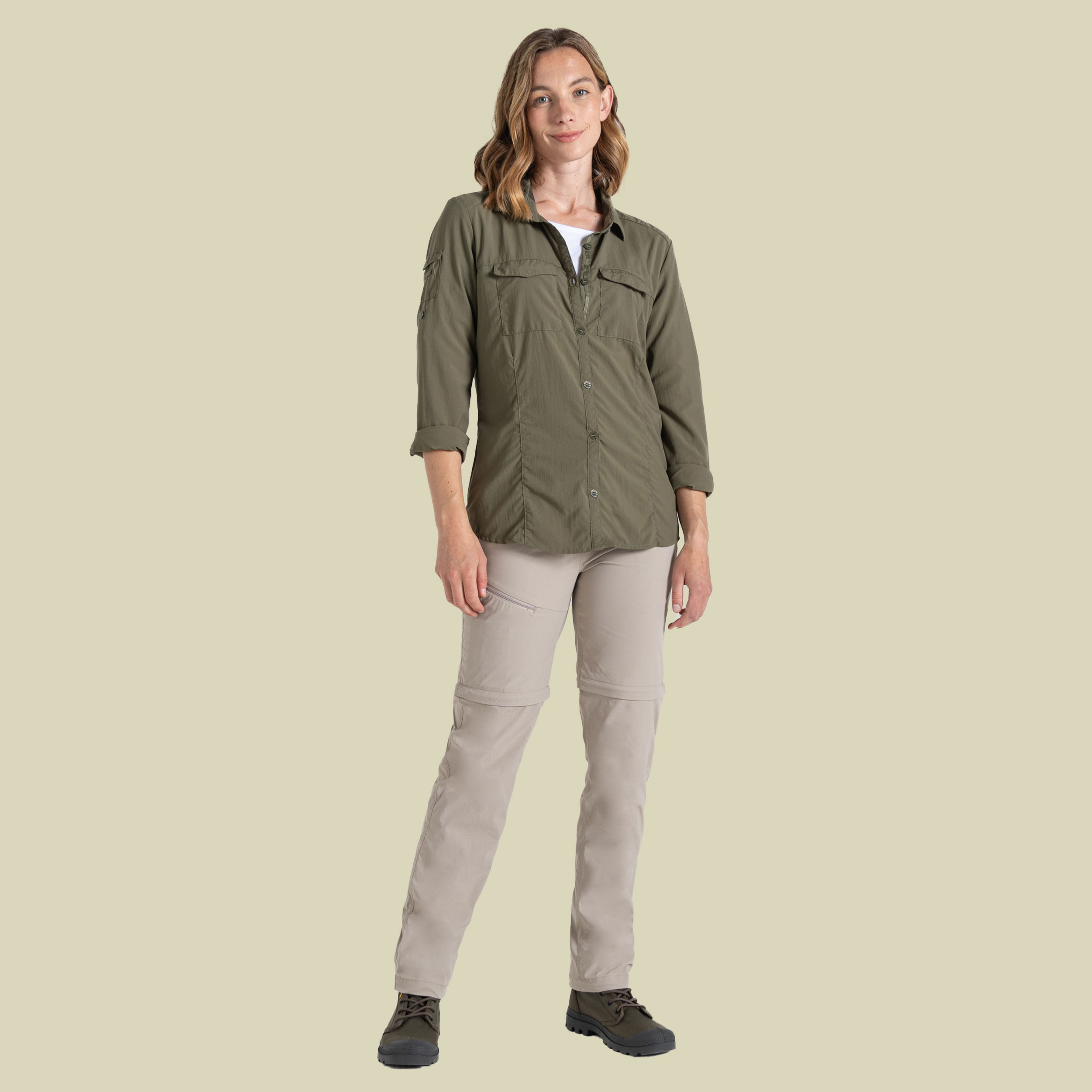 NosiLife Adventure Long Sleeved Shirt III Women 40 grün -wild olive (UK 14)