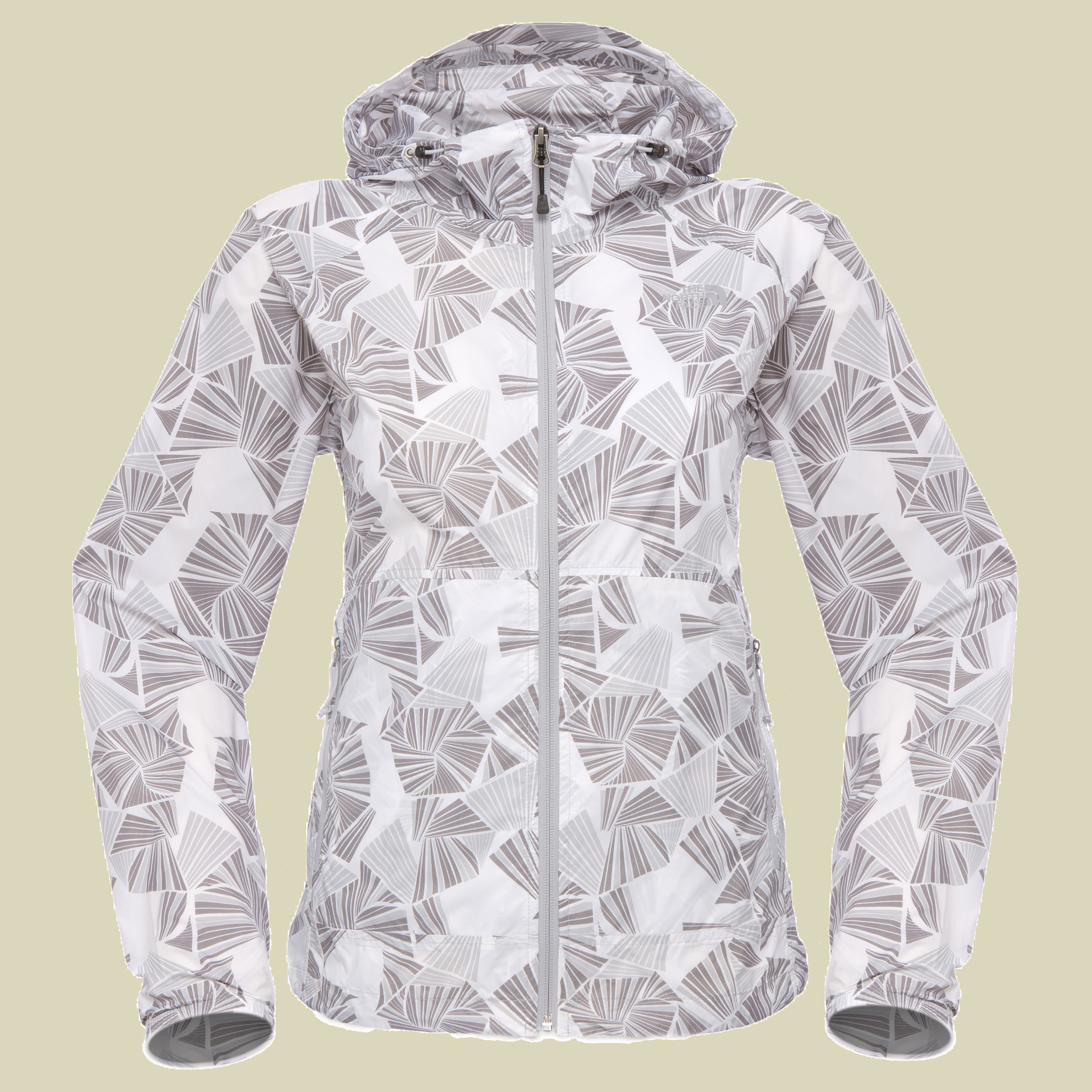 Flyweight Hoodie Women Größe XS Farbe high rise grey fan print