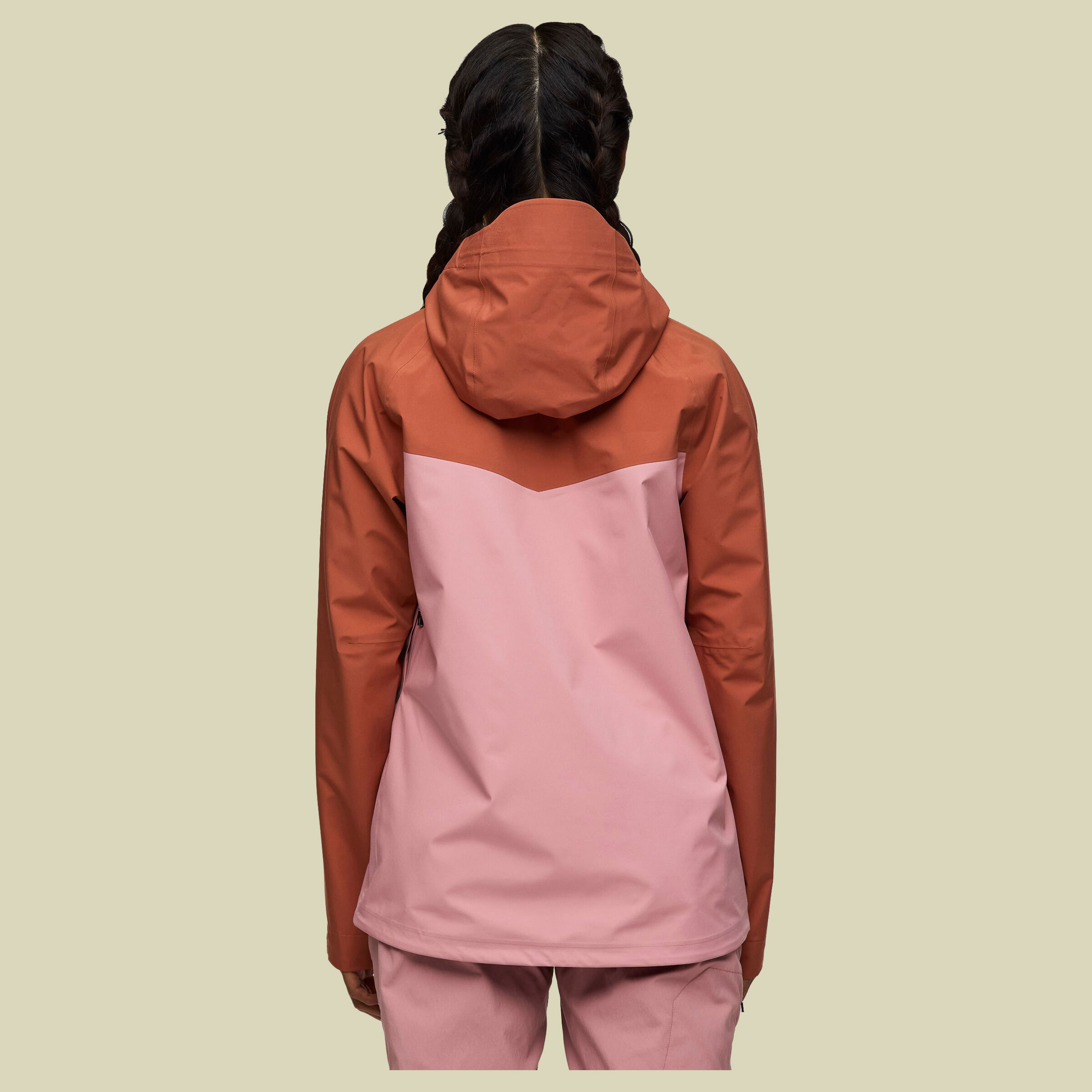 Impermeo 3L HDShell Jacket Women M rosa - Farbe faded brick rose