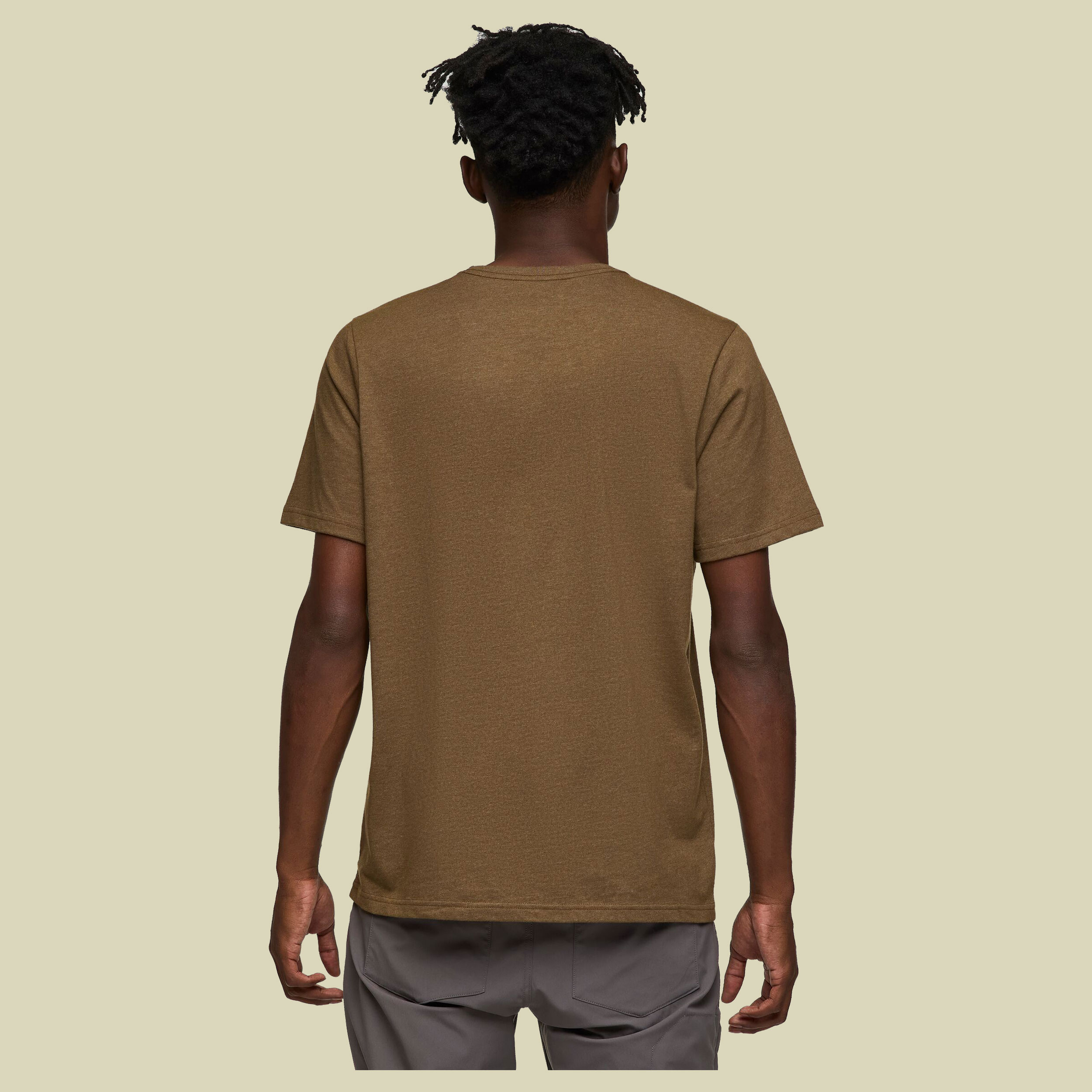 Llama Block T-Shirt Live Men M braun - Farbe oak