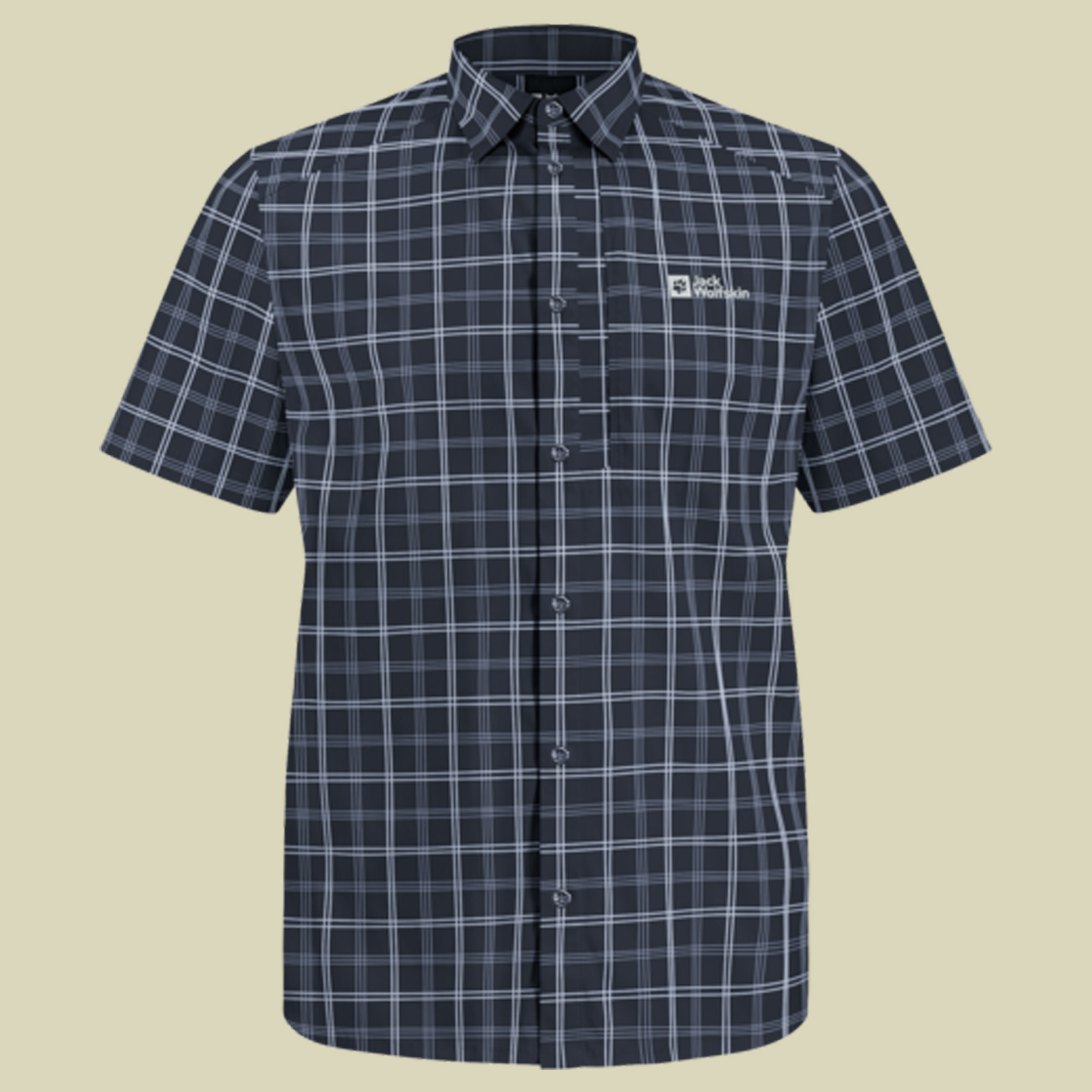 Norbo S/S Shirt Men L blau - night blue checks