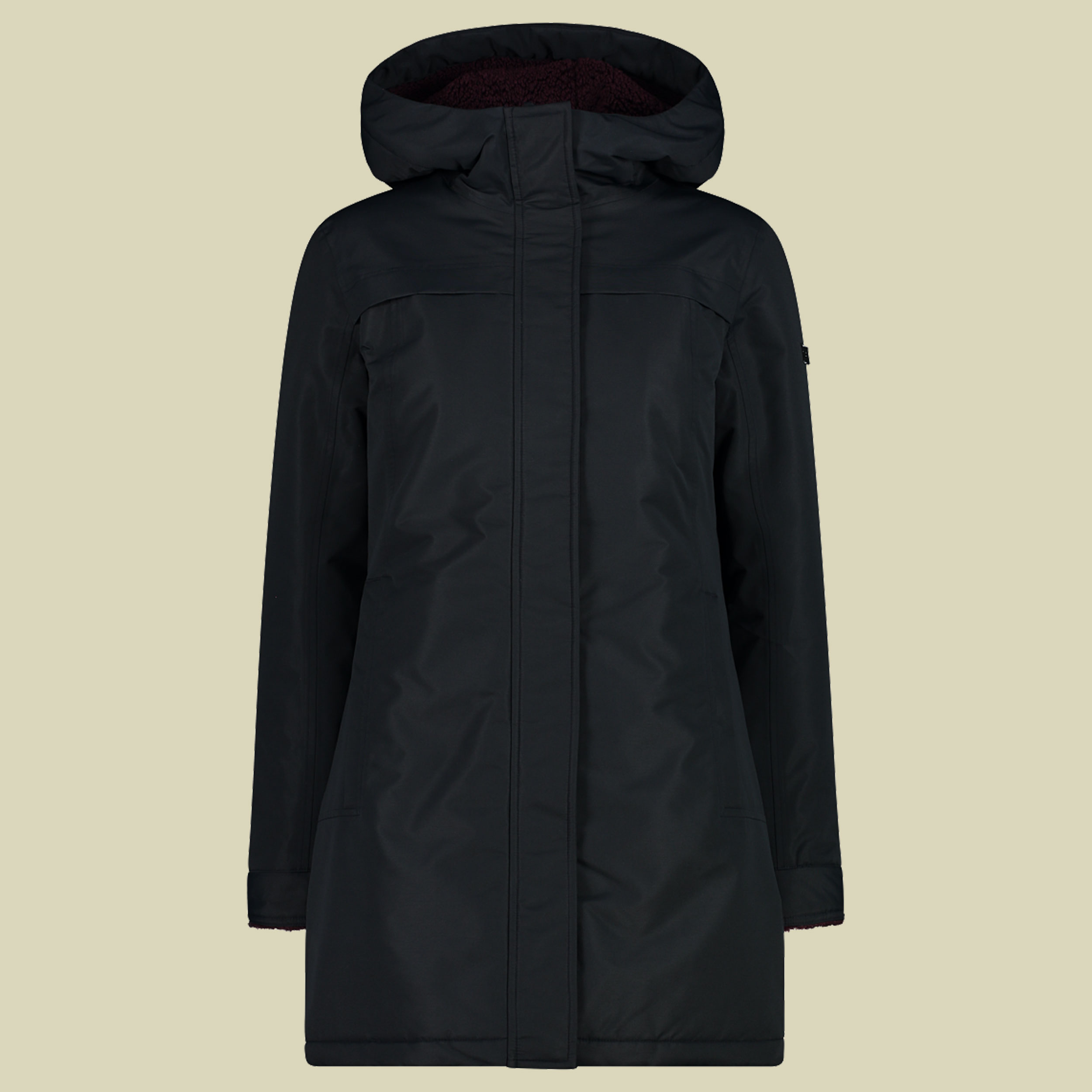 Woman Parka Fix Hood 33K2196 Größe 42 Farbe antracite