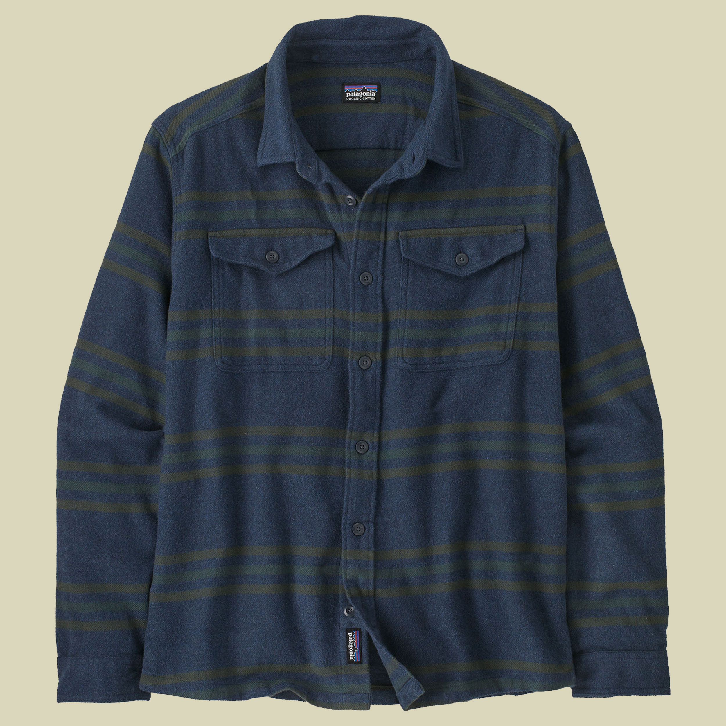 Fjord Flannel Shirt Men L blau - treelined/smolder blue