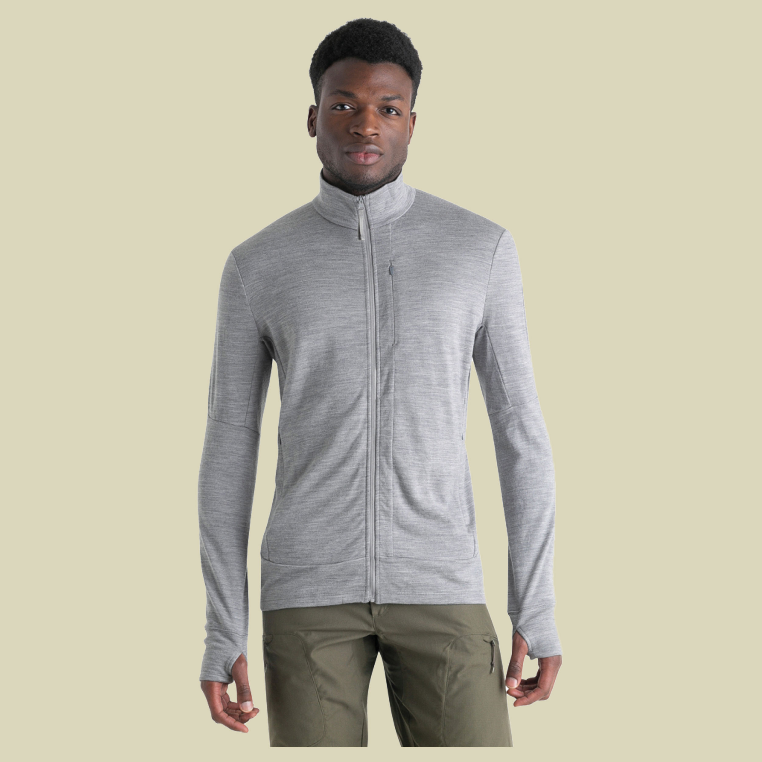 Merino 260 Quantum IV LS Zip Men S grau - metro HTHR