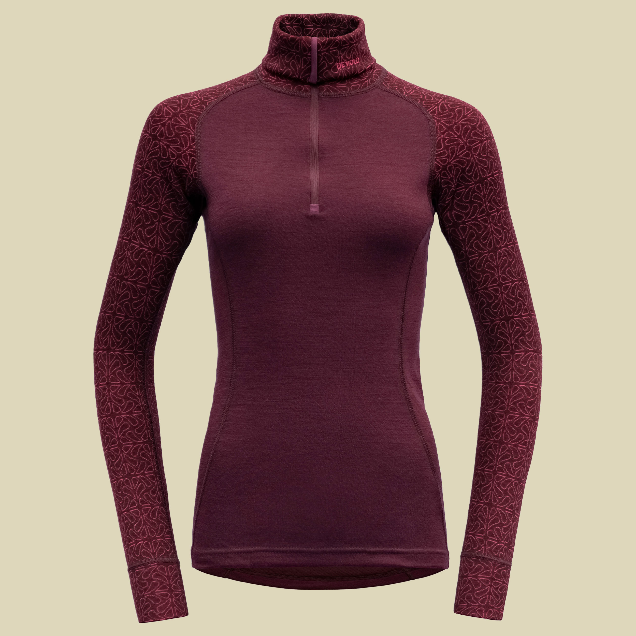 Duo Active Merino 205 Zip Neck Woman Größe S Farbe port