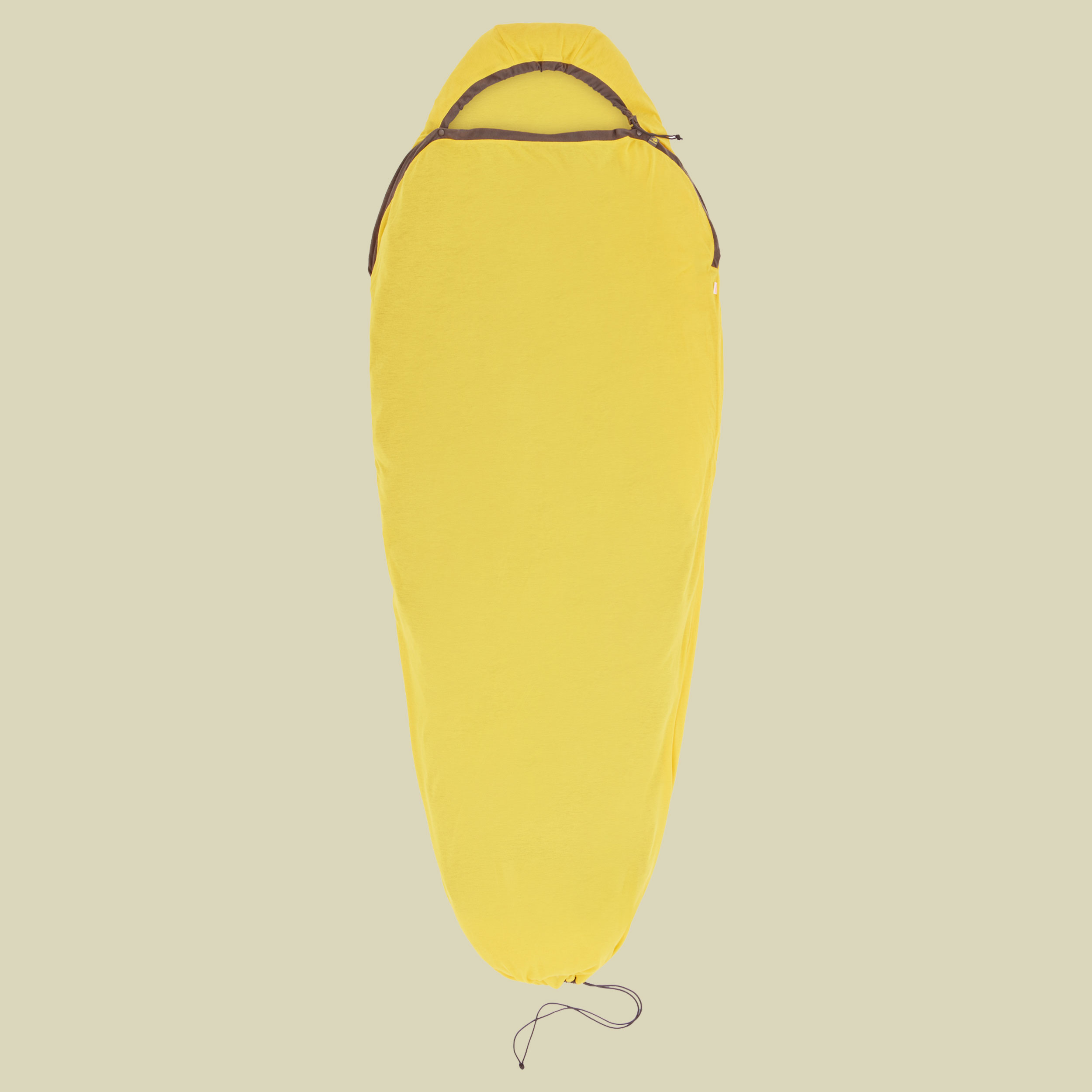 Reactor Sleeping Bag Liner - Mummy w/ Drawcord Compact gelb - sulfur yellow