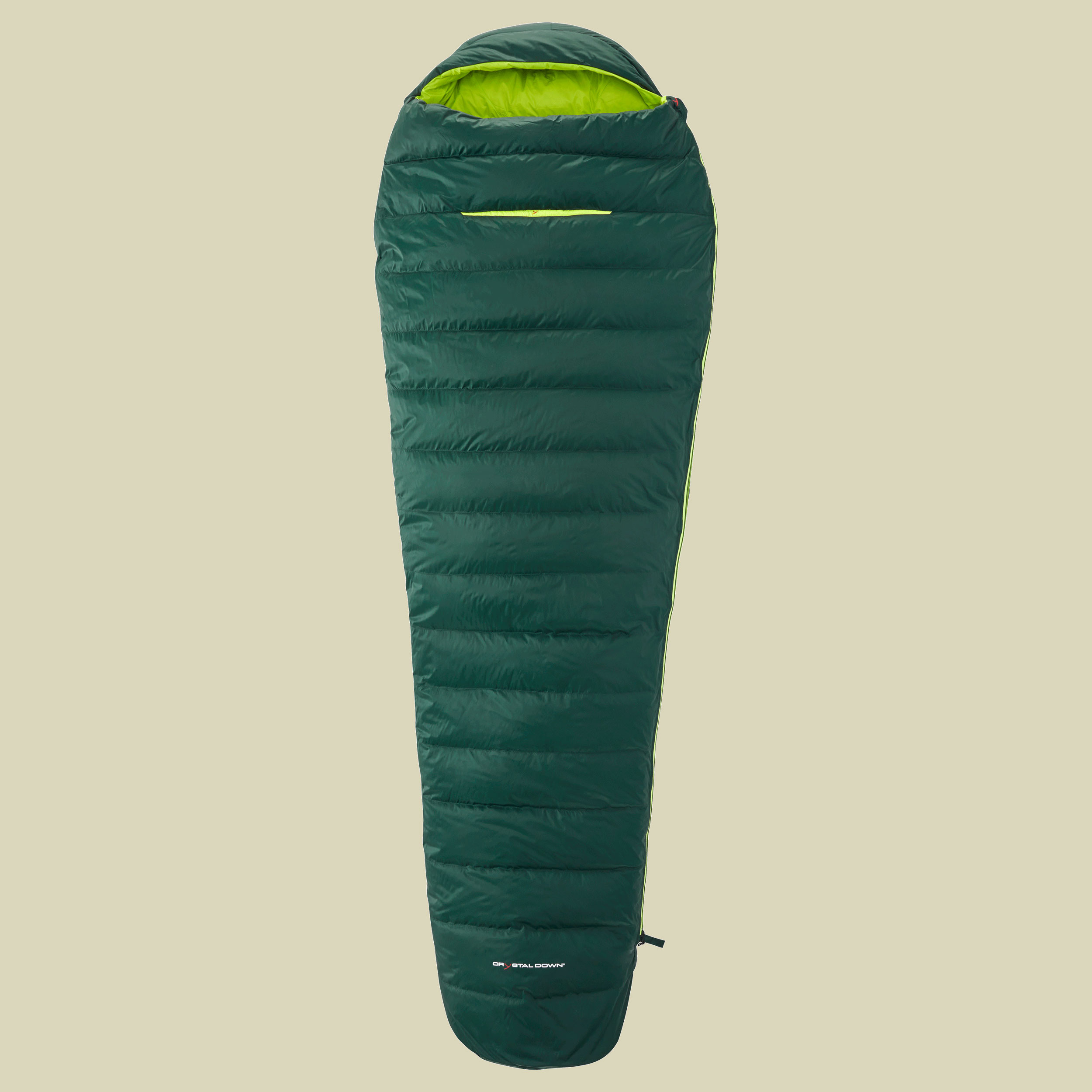 Tension Mummy 500 bis Körpergröße 175 cm (M) Farbe scarab-lime , Reißverschluss links