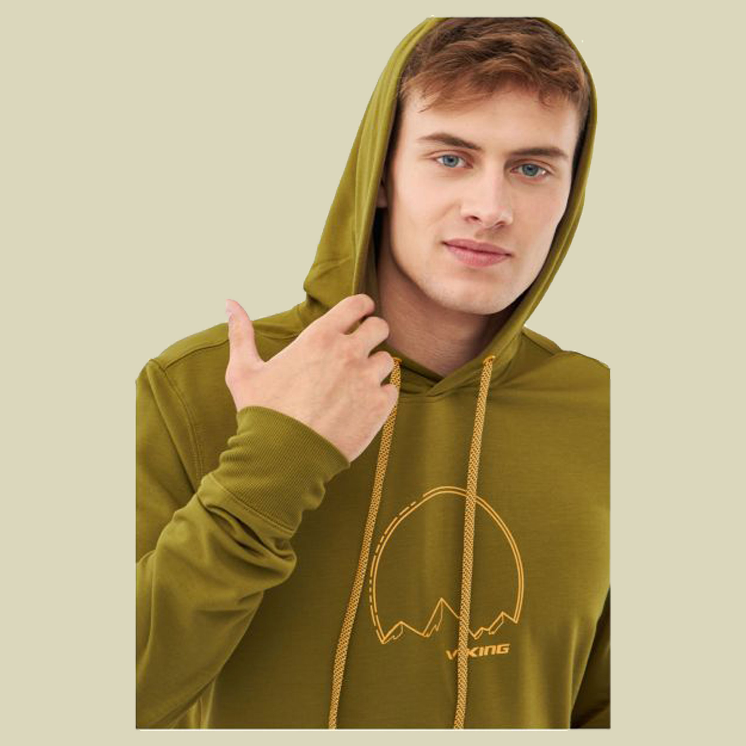 Midlayer Panaka Hoodie Bamboo Man L grün - olive