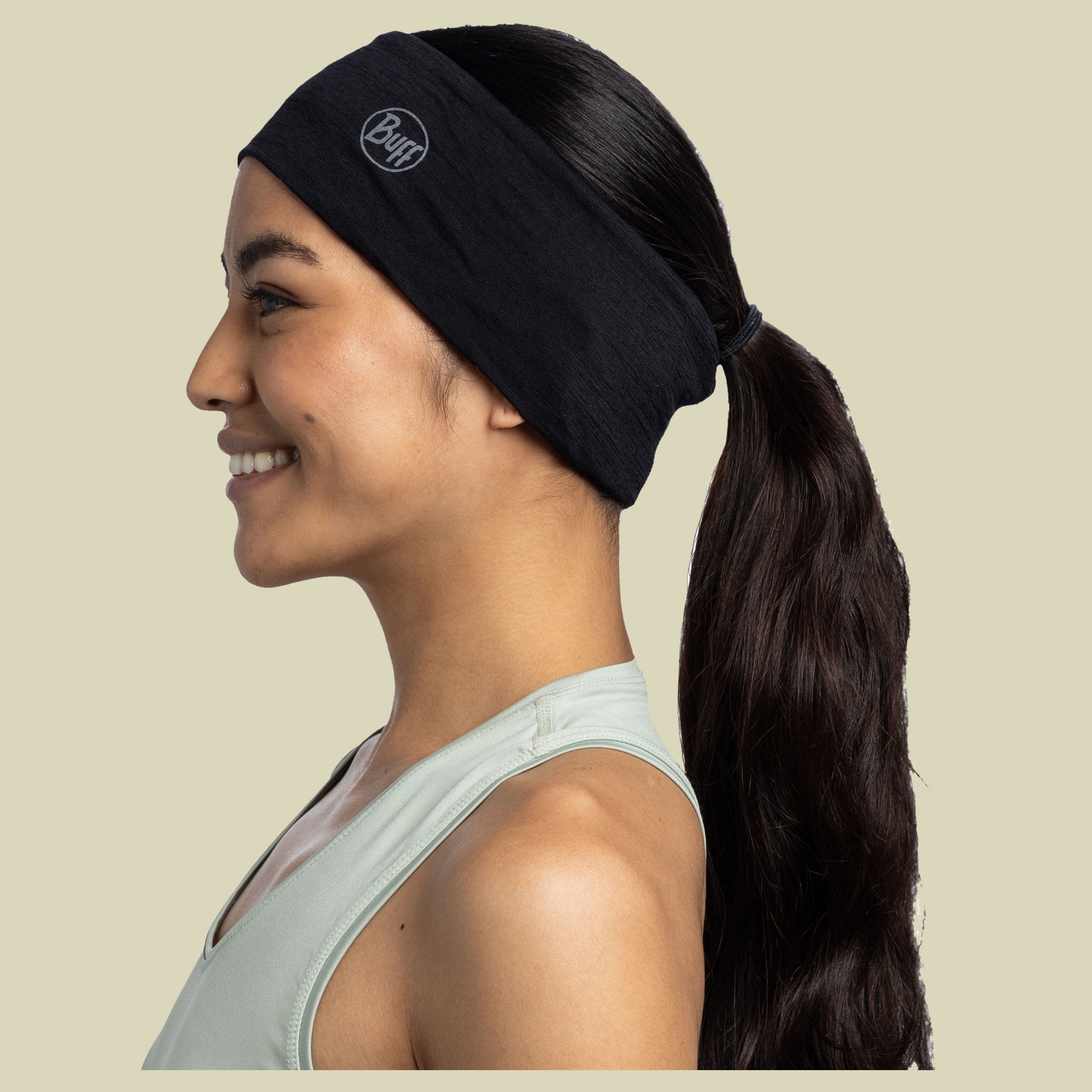 Merino Lightweight Headband one size schwarz - solid black