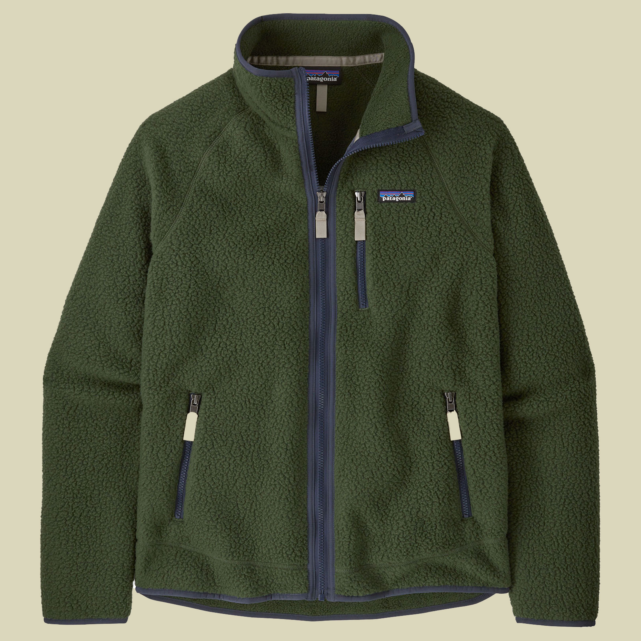 Retro Pile Jacket Men grün L - torrey pine green