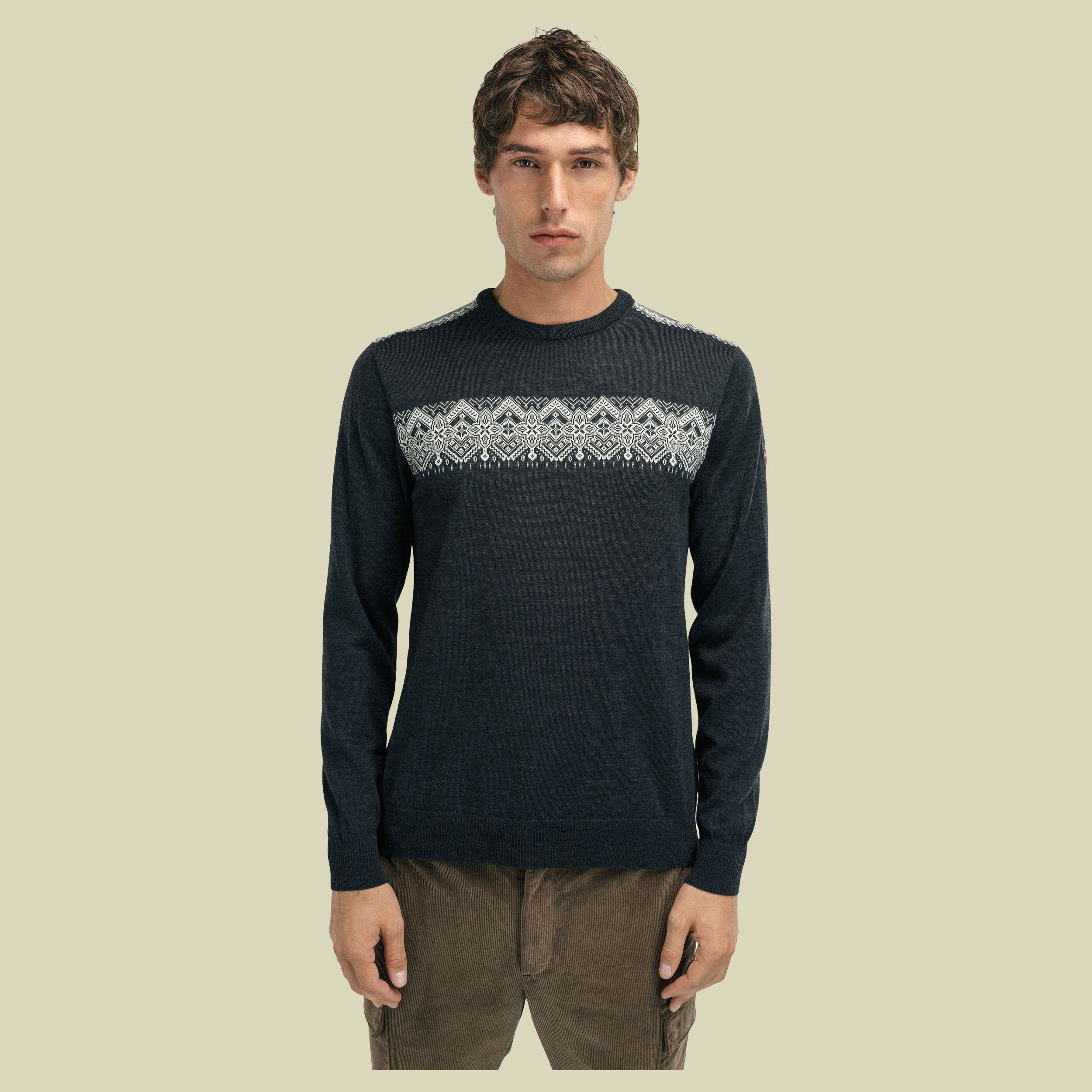 Stenberg Sweater Men L anthrazit - Farbe dark charcoal-offwhite