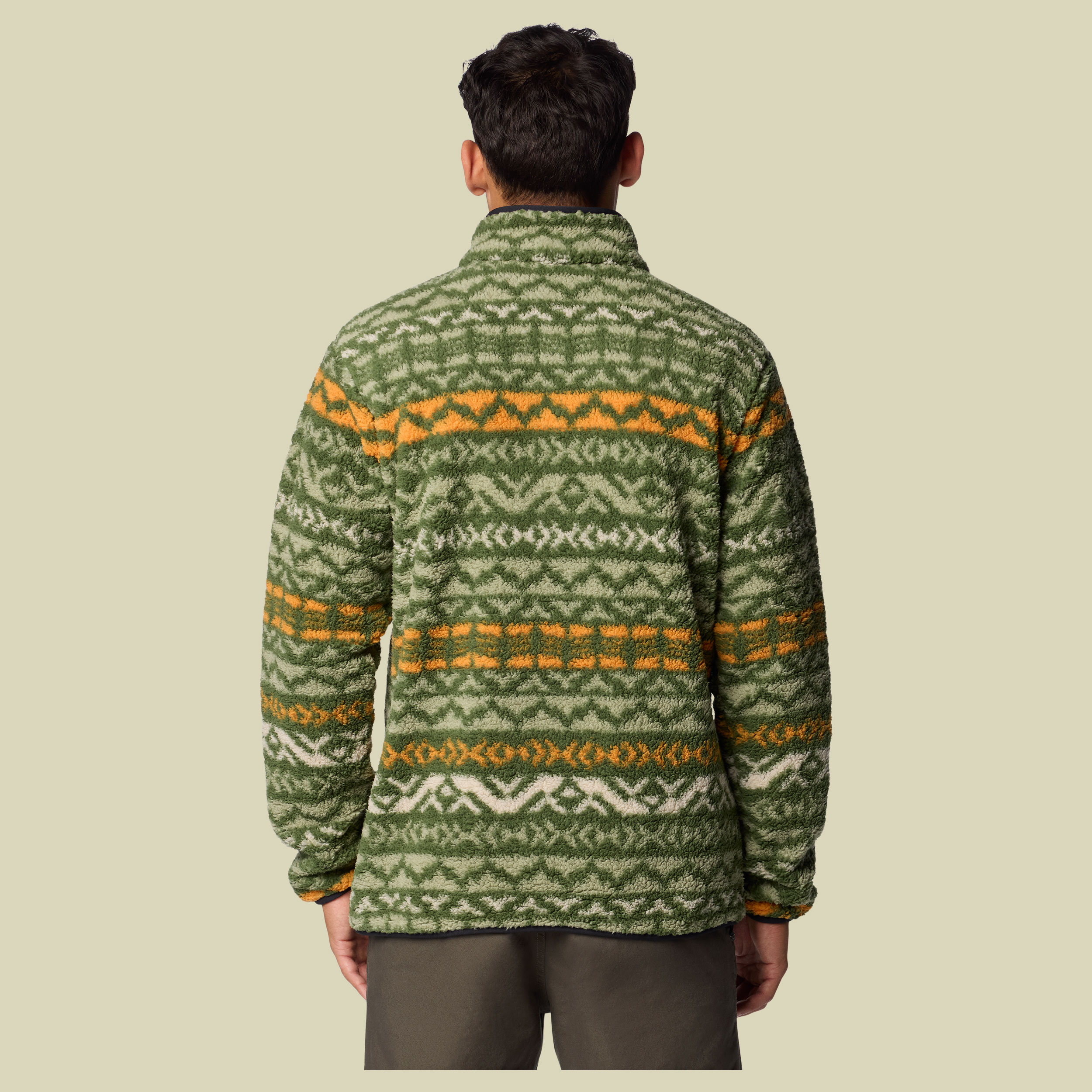 Rugged Ridge Half Snap Fleece L grün - Farbe canteen madras