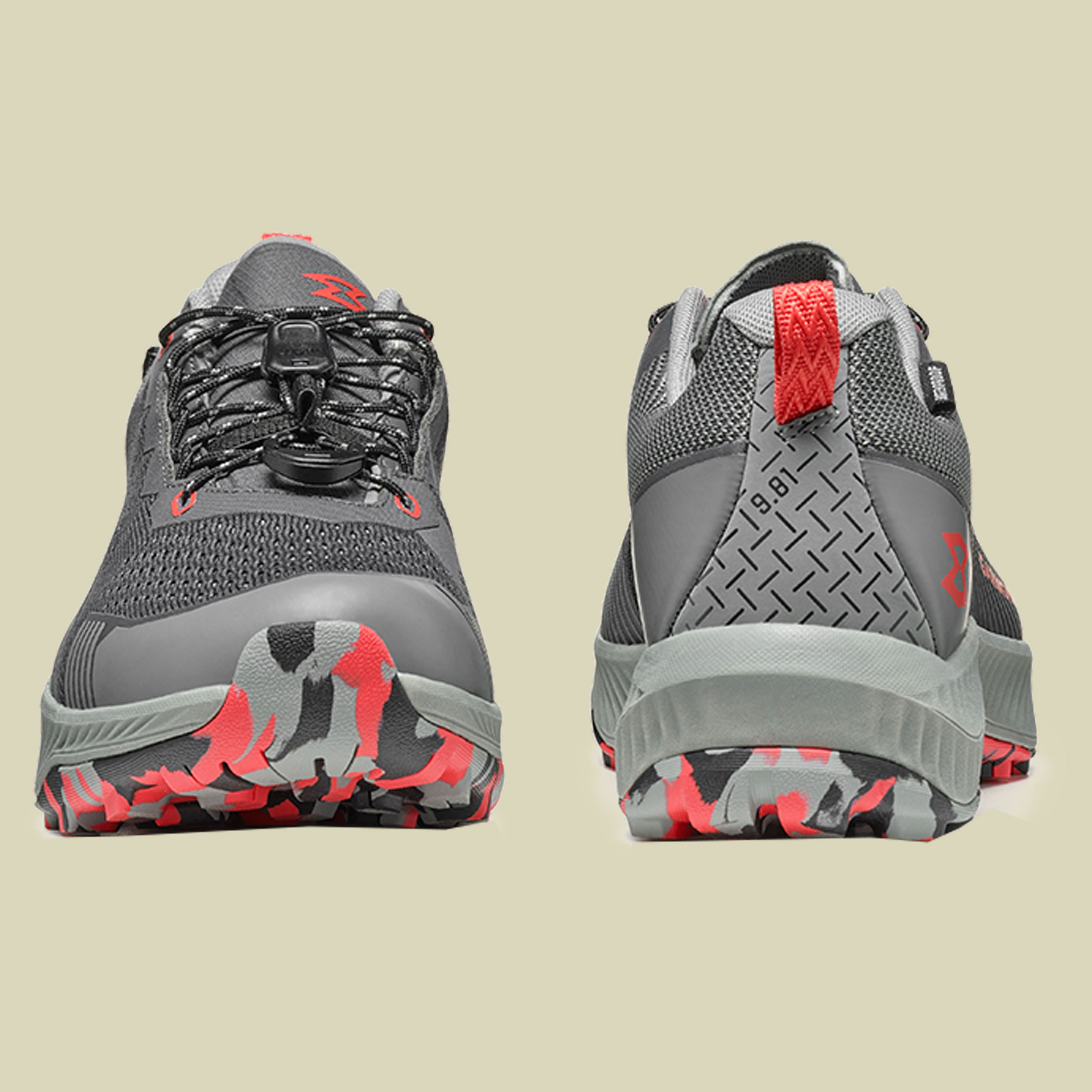 9.81 Pulse WP Women UK 8 grau -  shadow grey/cayenne red