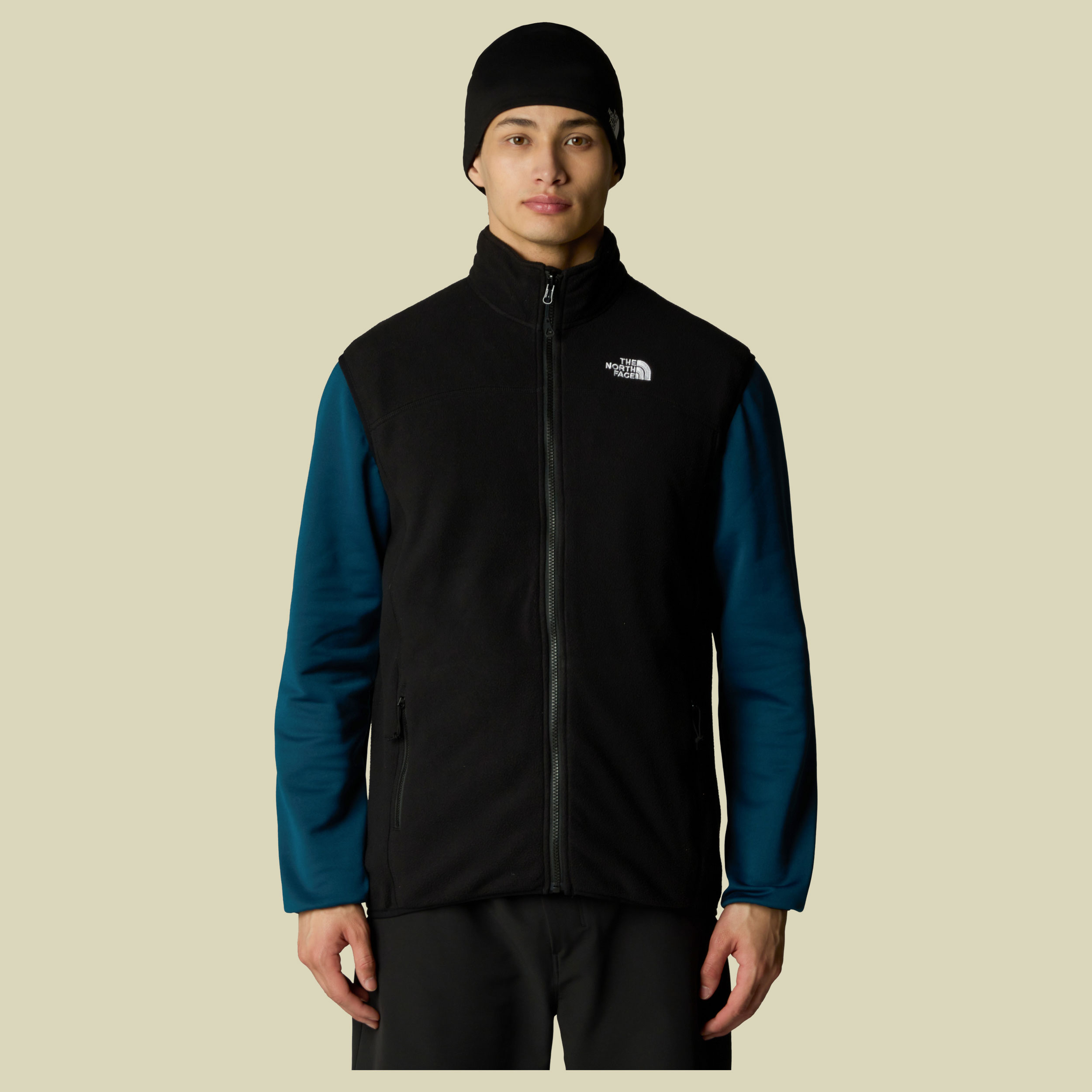 100 Glacier Vest Men schwarz XL - TNF black-NPF