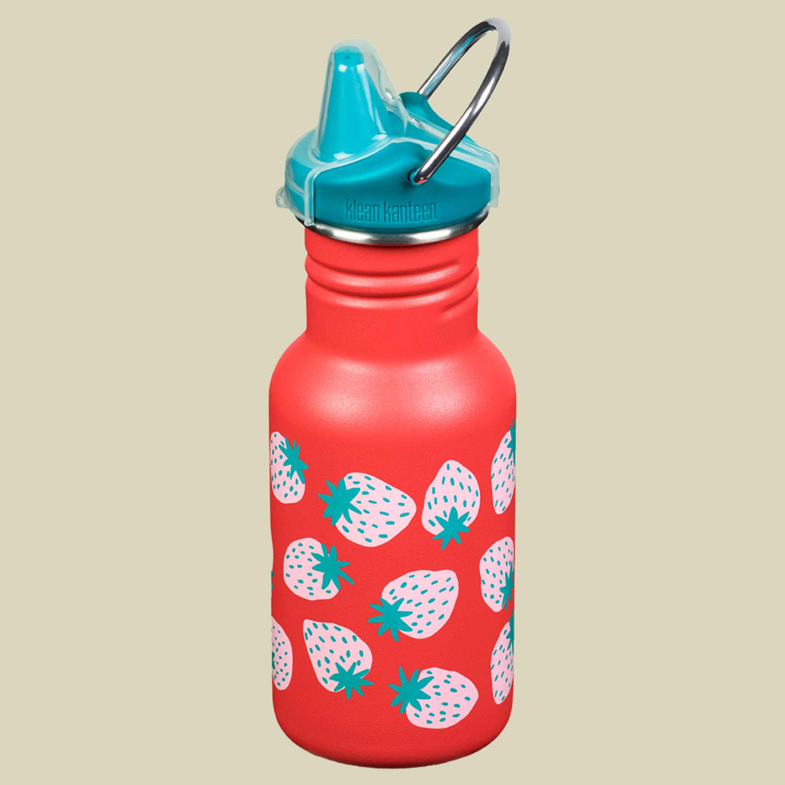 Kid Kanteen Classic Narrow mit Sippy Cap Volumen 355 Farbe coral strawberries