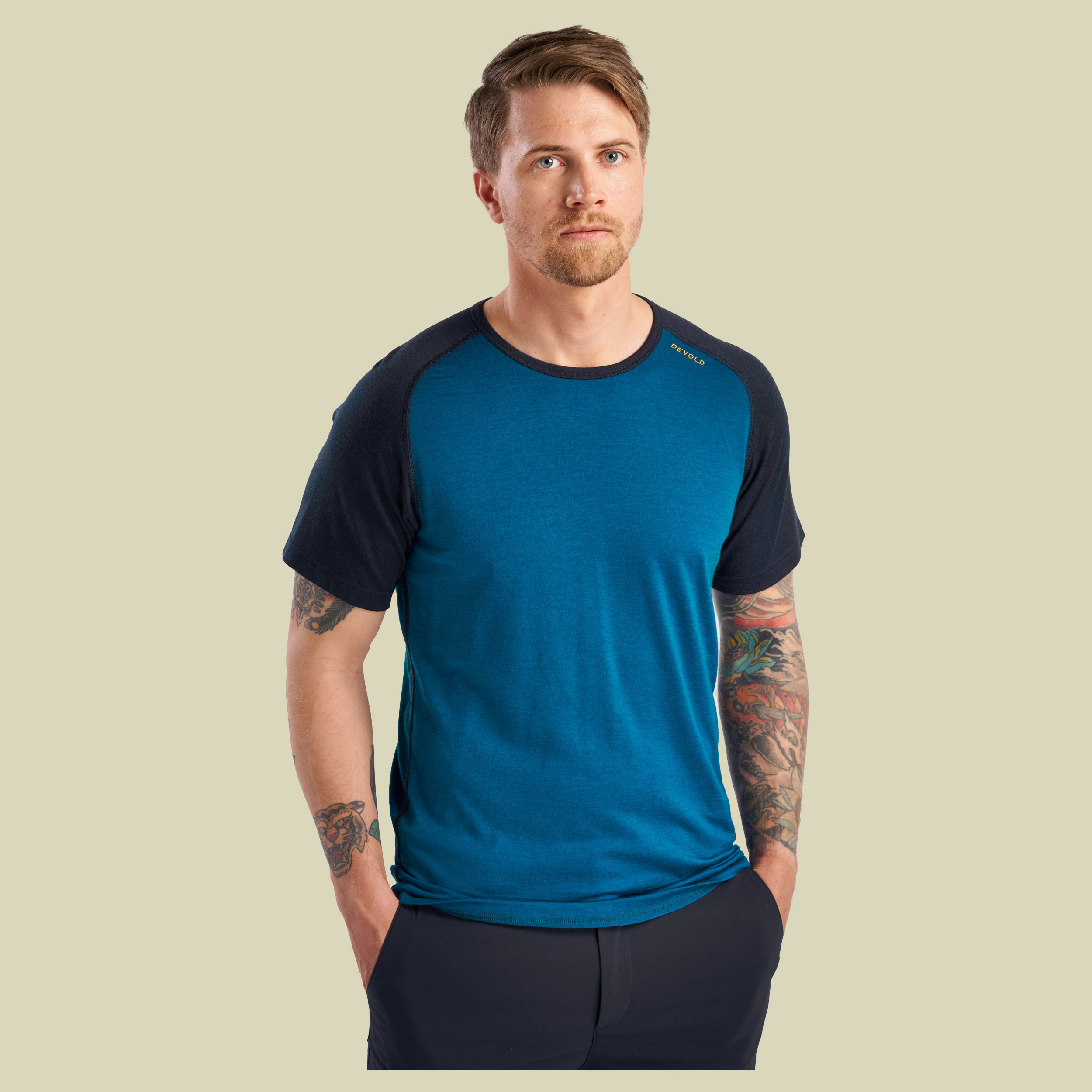 Jakta Merino 200 T-Shirt Man L blau - flood/ink