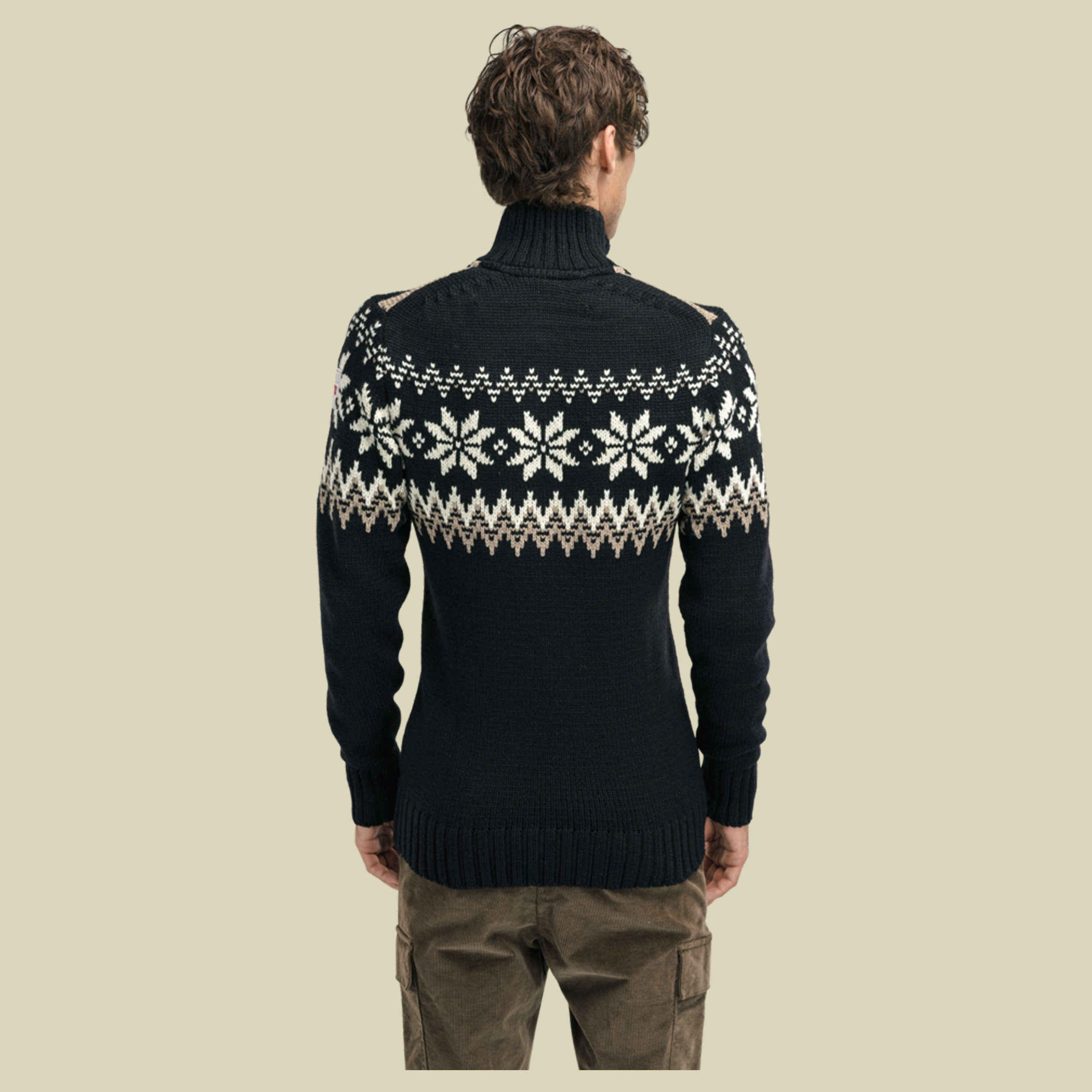 Myking Sweater Men mehrfarbig XL - Farbe black-offwhite-brown melange