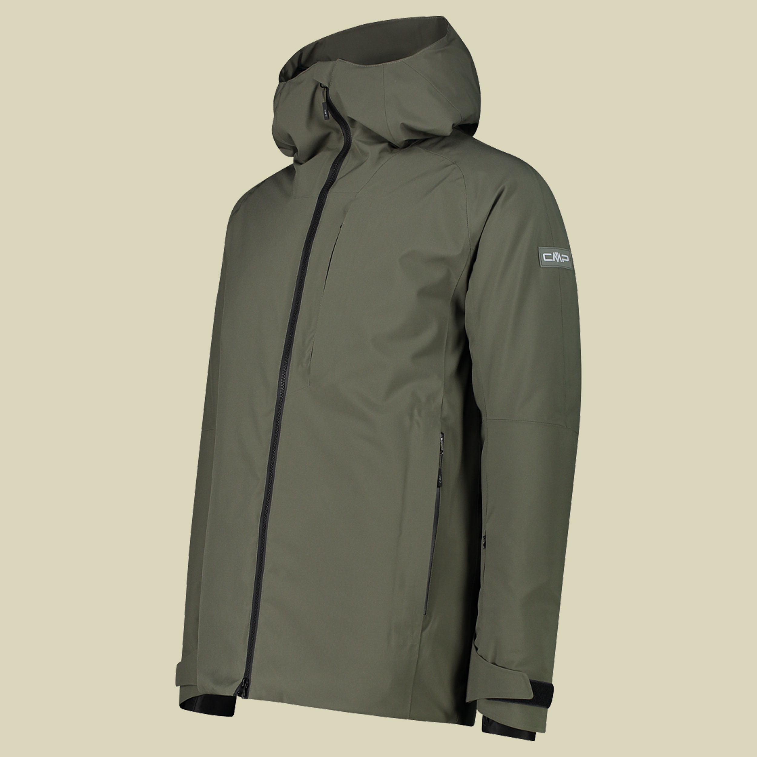 Man  Jacket Fix Hood 50 grün - Farbe olive