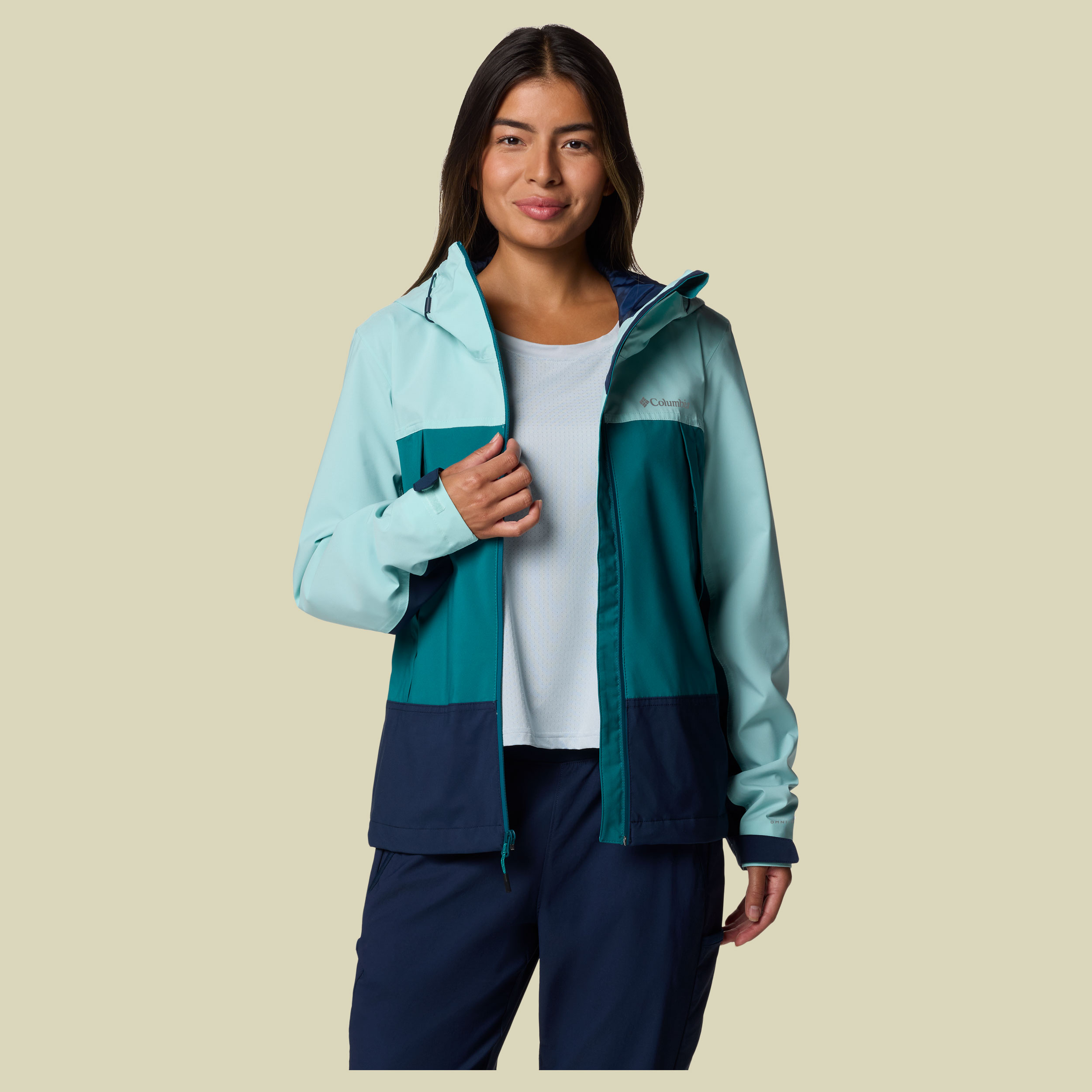 Boulder Falls Jacket Women XL grün - river blue/collegiate navy