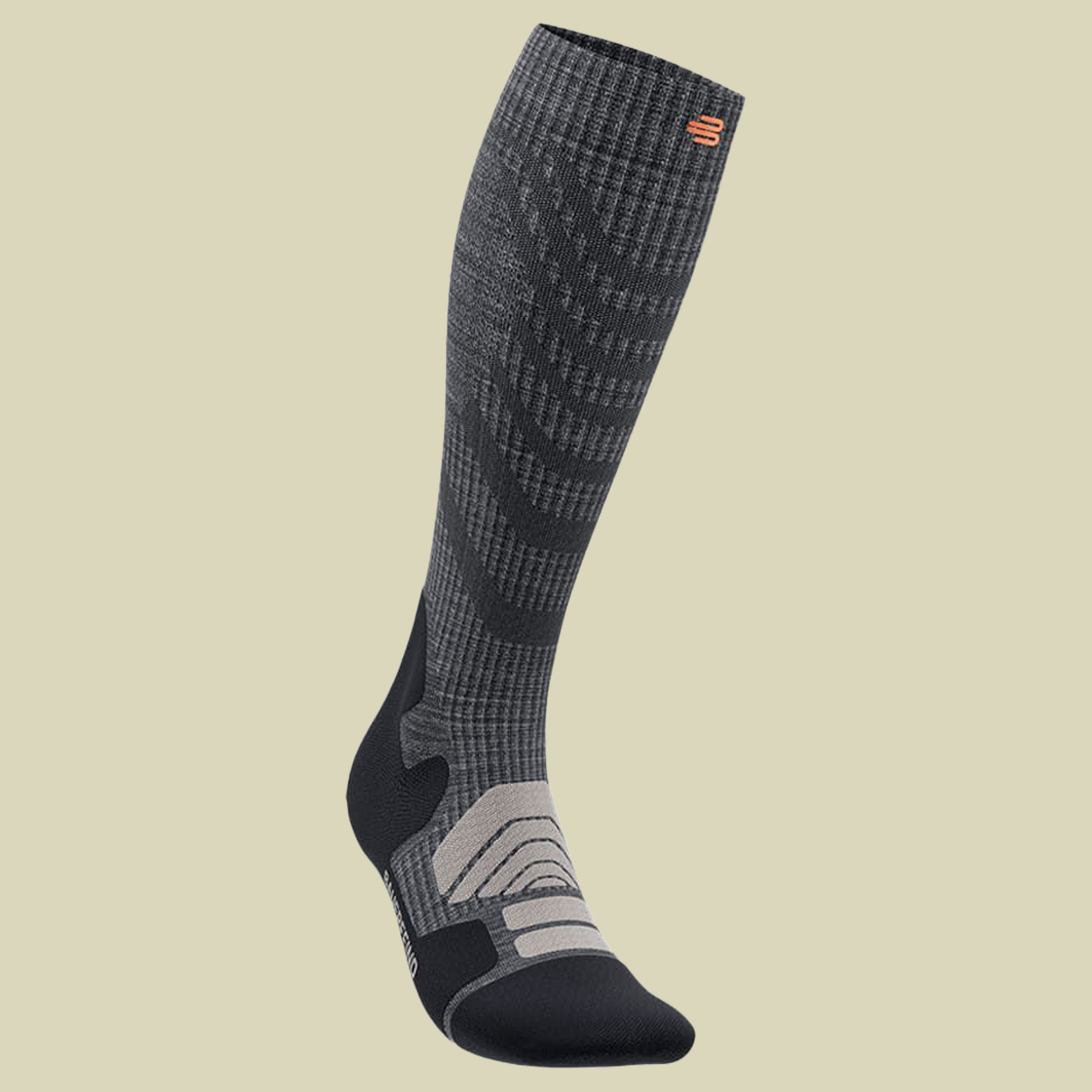 Outdoor Merino Compression Socks Men 42-45 S grau - lava grey