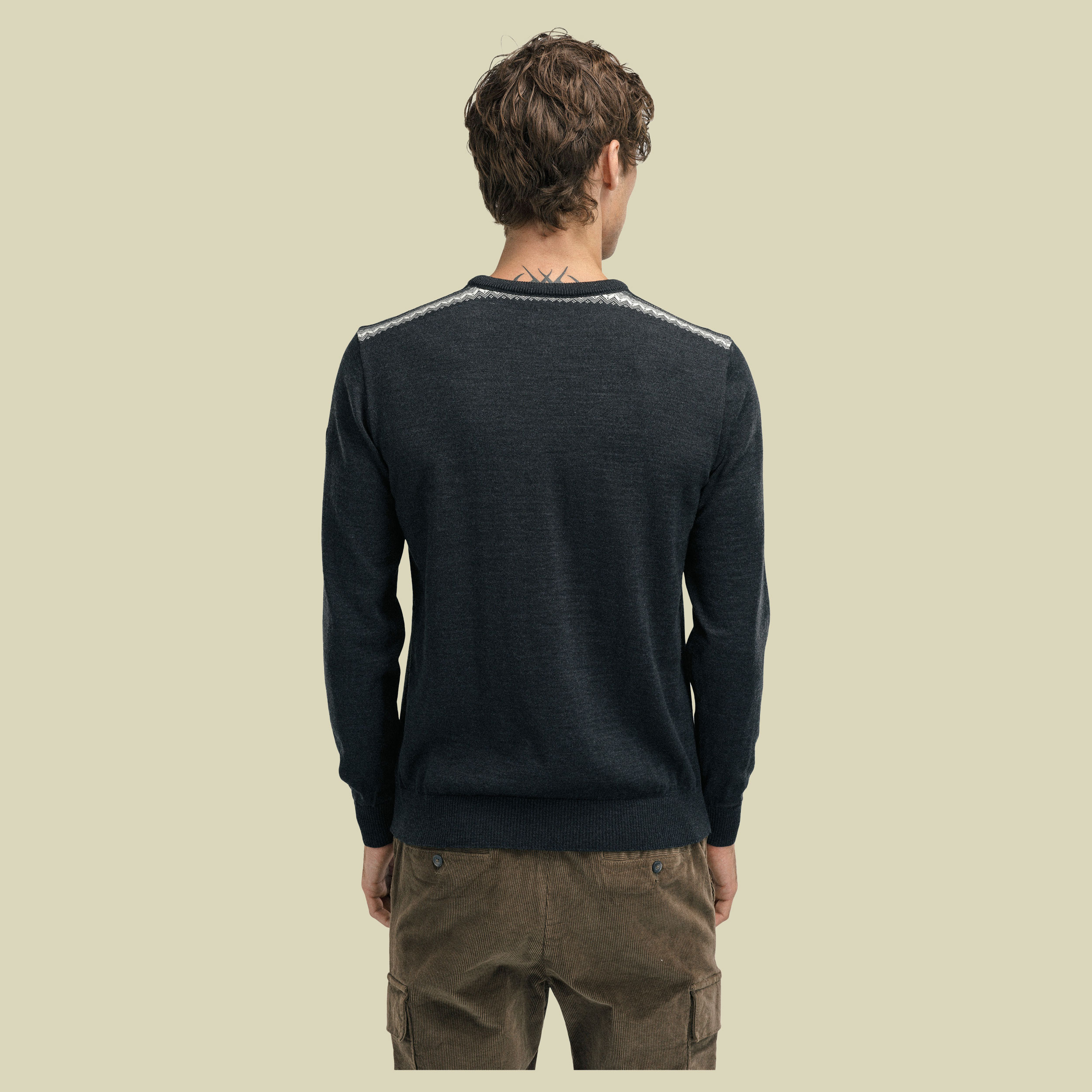 Stenberg Sweater Men L anthrazit - Farbe dark charcoal-offwhite