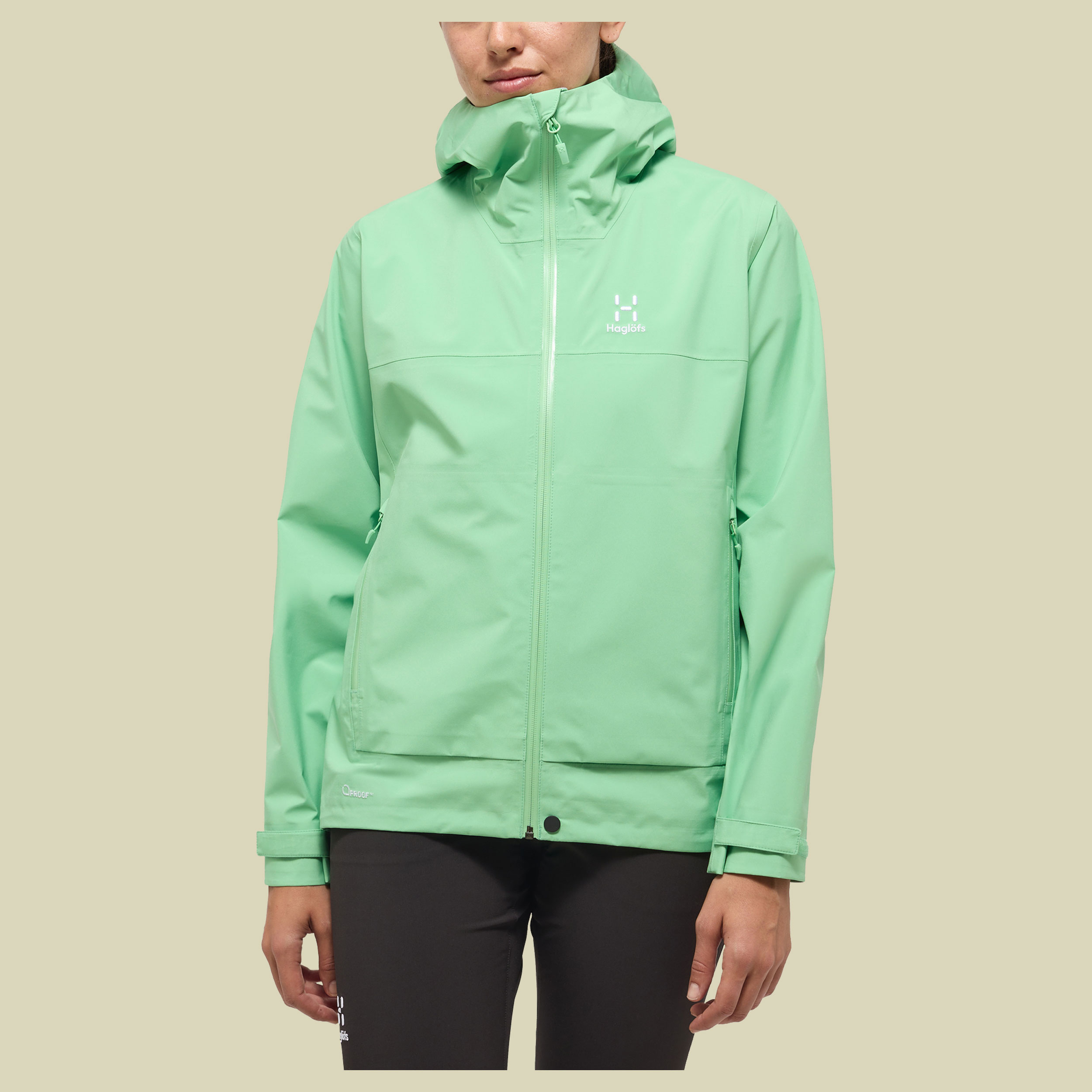 Front Proof Jacket Women grün S - mint stone