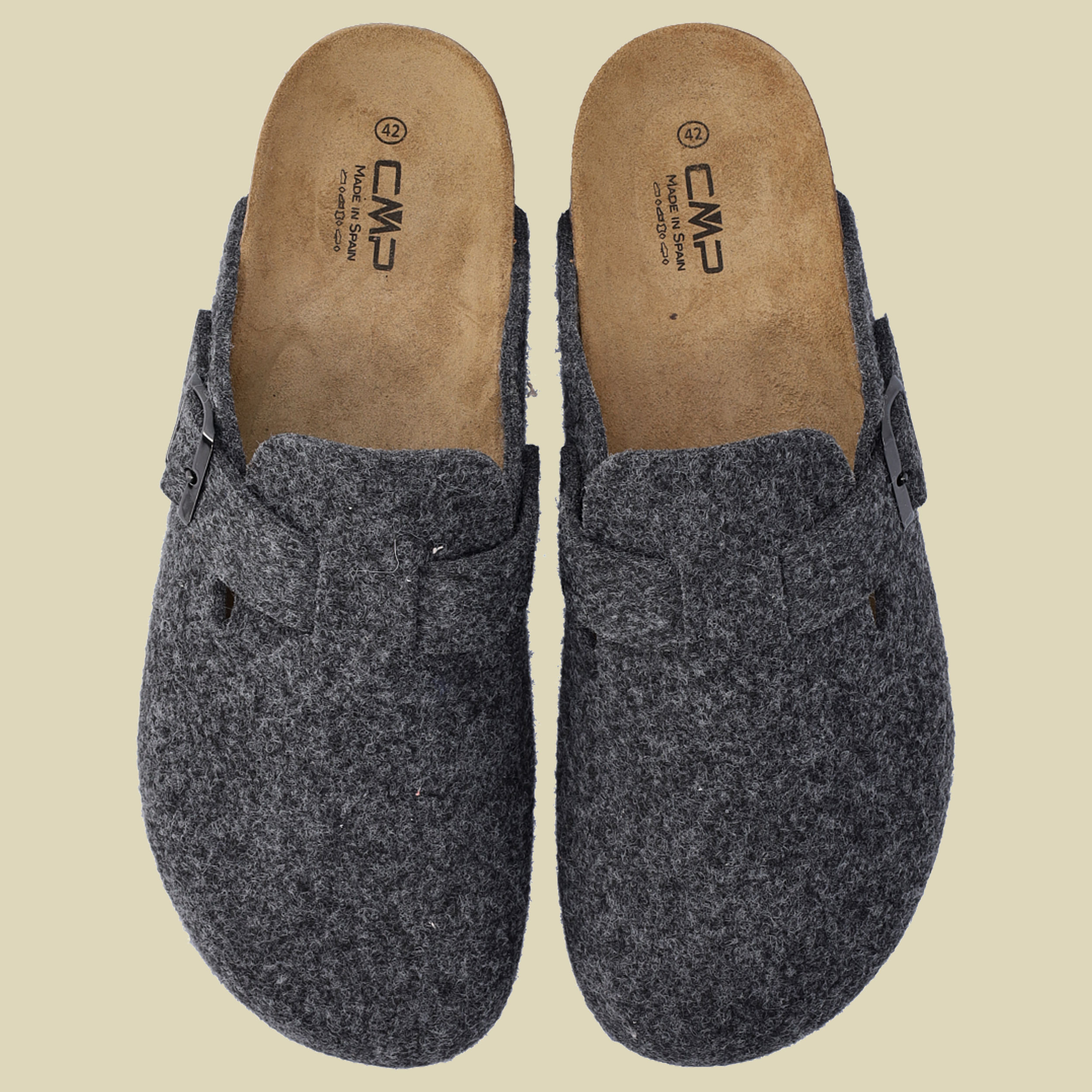 Eco Taraz Home Slippers Men Größe 44 Farbe carbone melange U905