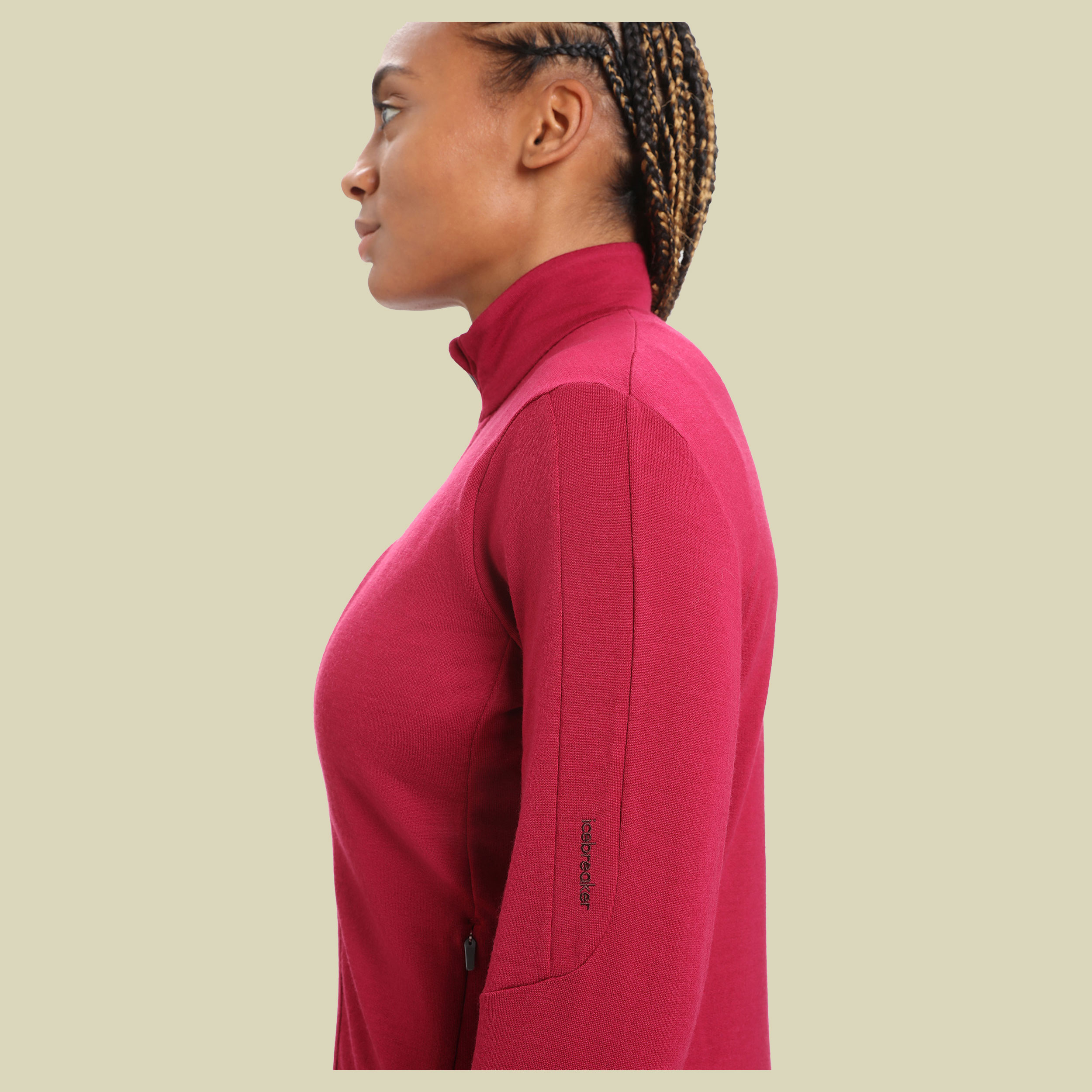 Quantum III LS Zip Women Größe L  Farbe cherry