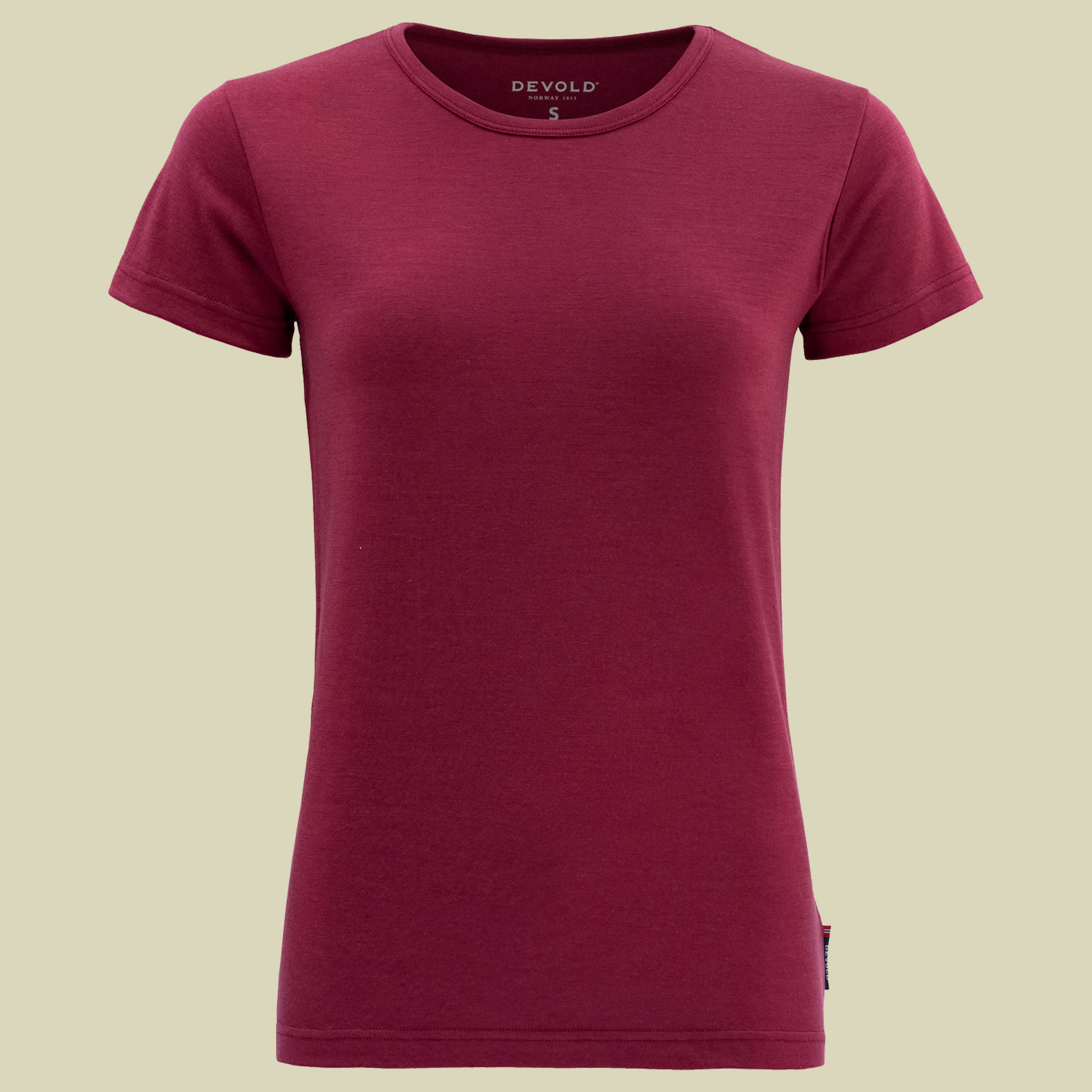 Jakta Merino 200 T-Shirt Woman Größe S Farbe beetroot