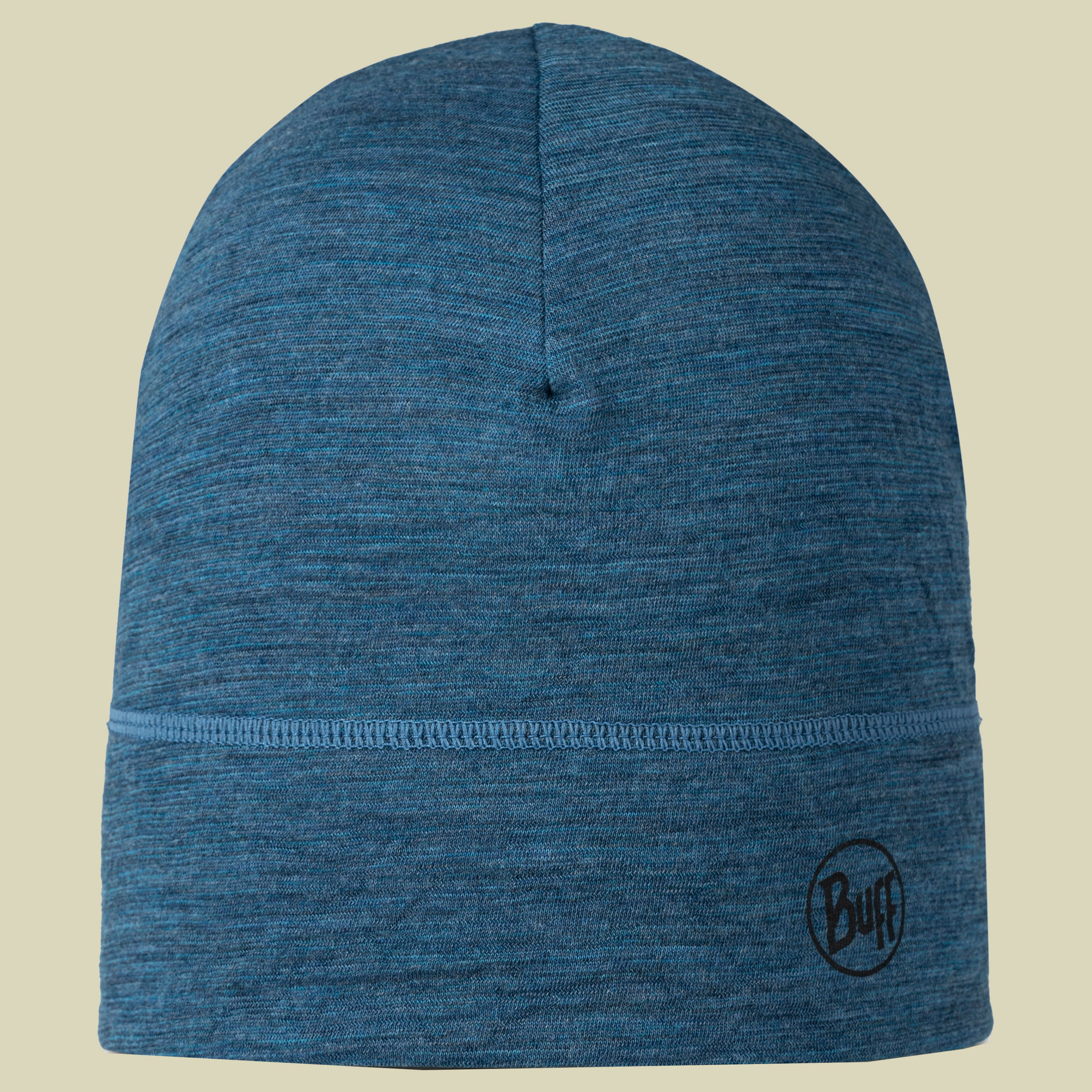 Lightweight Merino Beanie blau one size - multistripes tempest