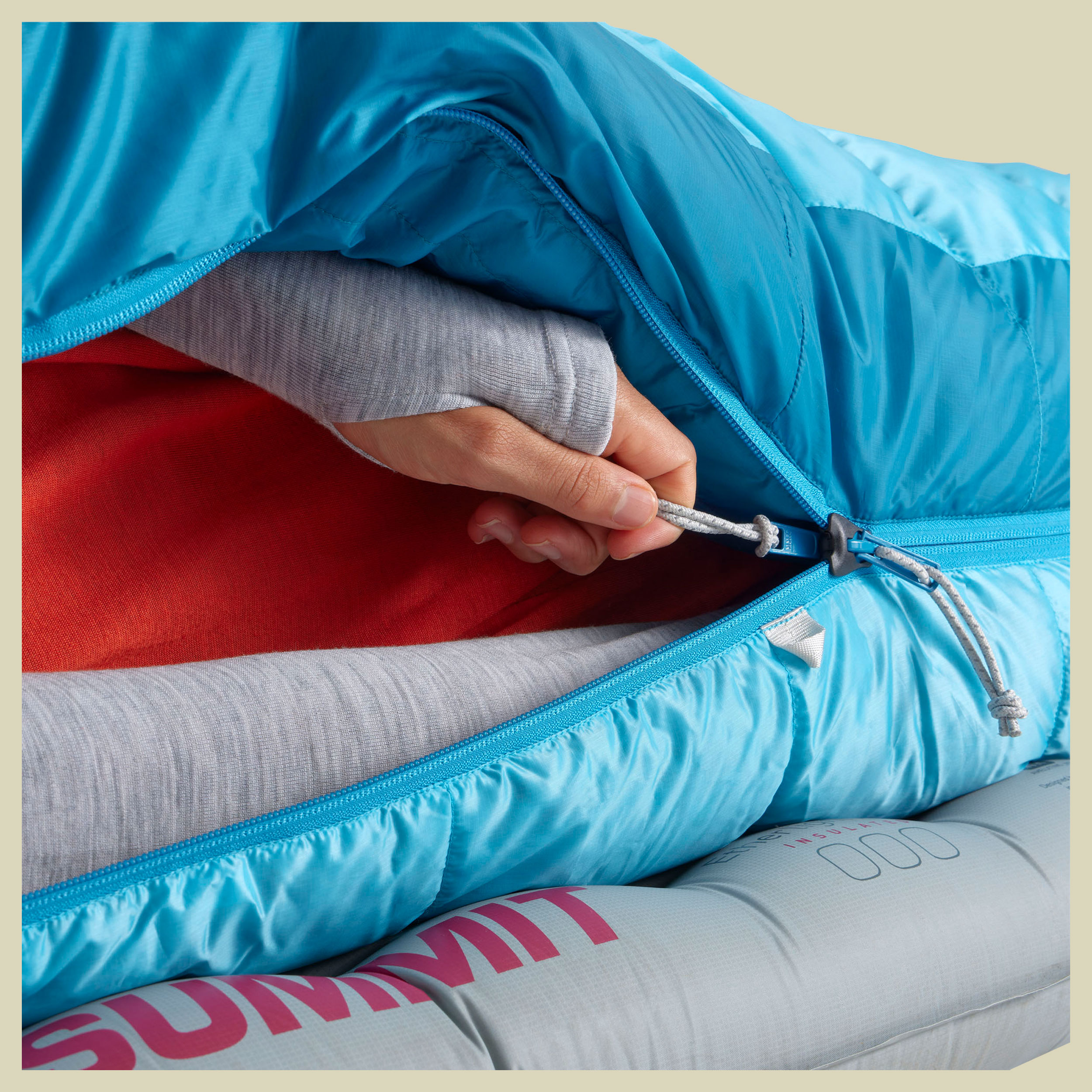 Trek Women´s -1C Down Sleeping Bag 170 cm blau - regular blue atoll