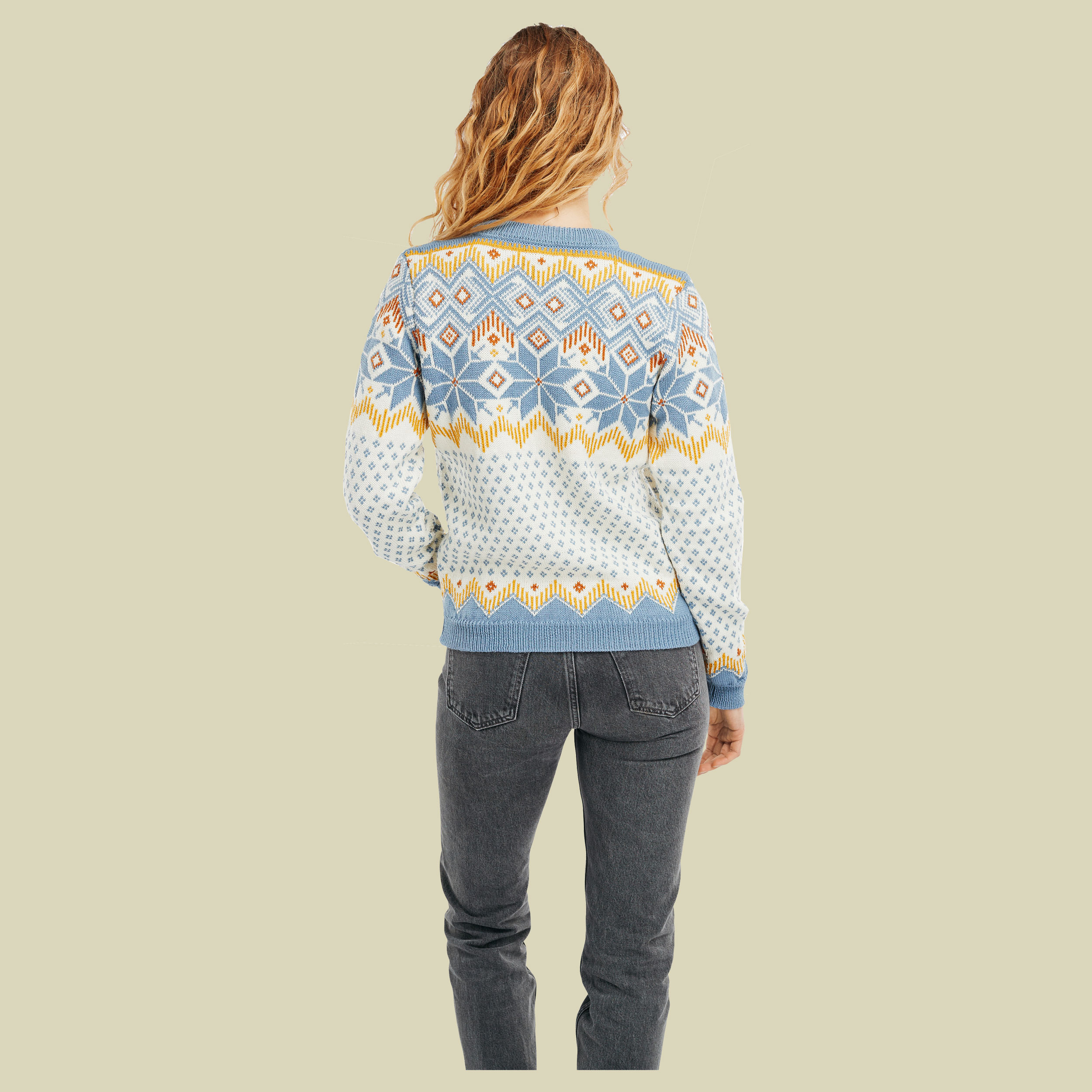 Vilja Sweater Women mehrfarbig 3 Größe S Farbe blue shadow/off white/mustard