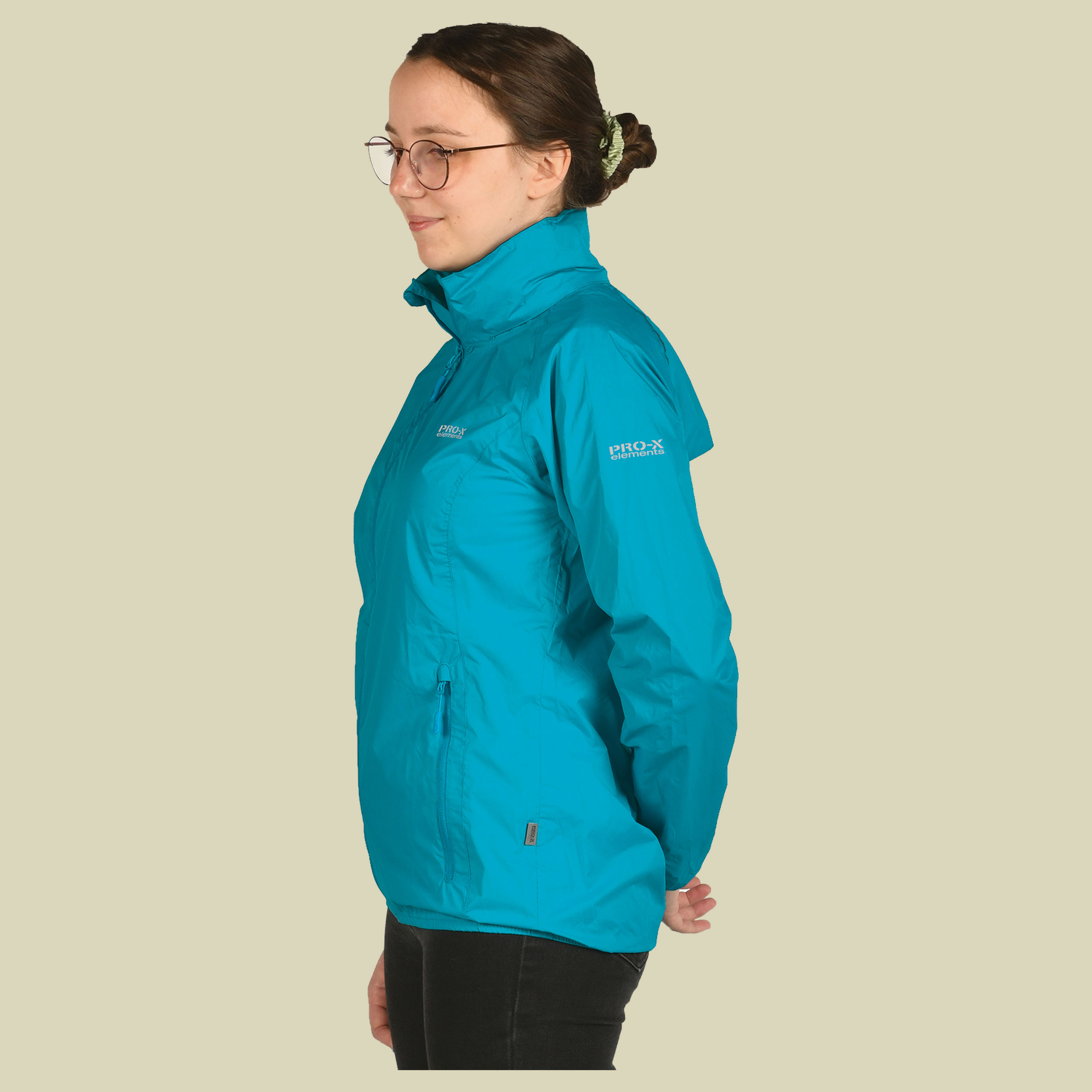 Regenjacke PACKable Women türkis 46 - neon türkis