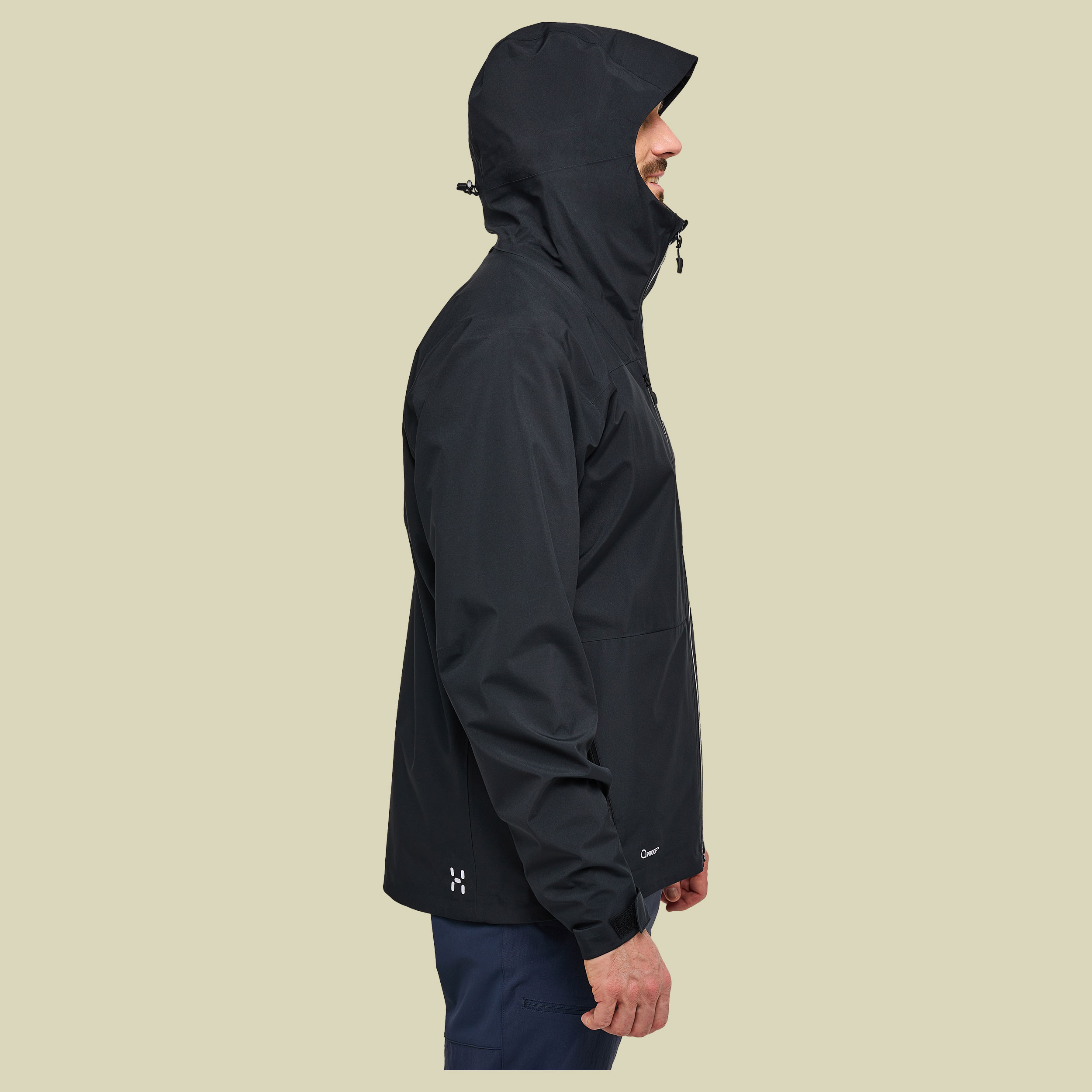 Front Proof Jacket Men schwarz XL - true black